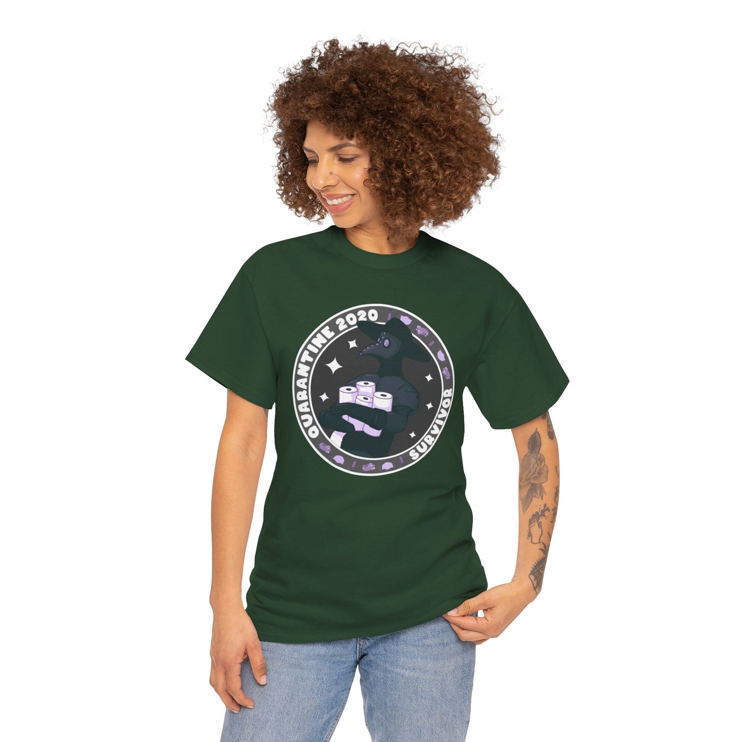 Quarantine 2020 Survivor Unisex Heavy Cotton Tee