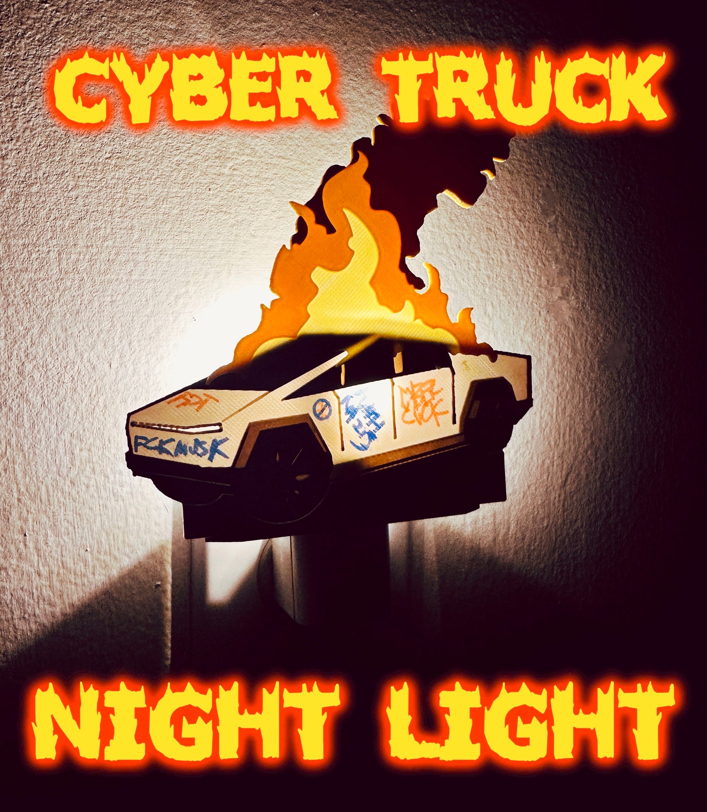 Cyber Wall LED Night Light 3D Lithophane Print