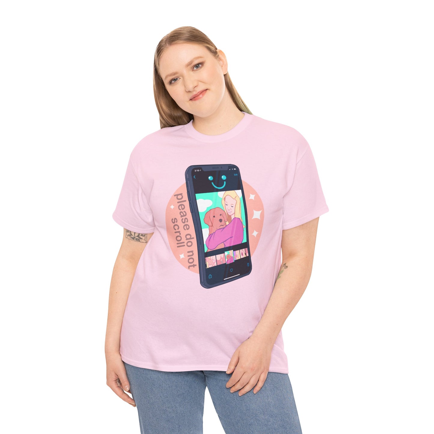Don't Scroll Unisex Heavy Cotton Tee