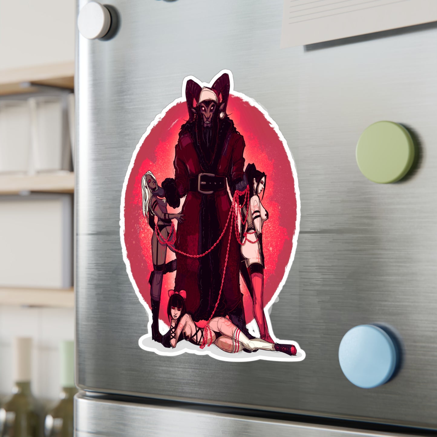 Krampus Daddy Kiss-Cut Vinyl Decal