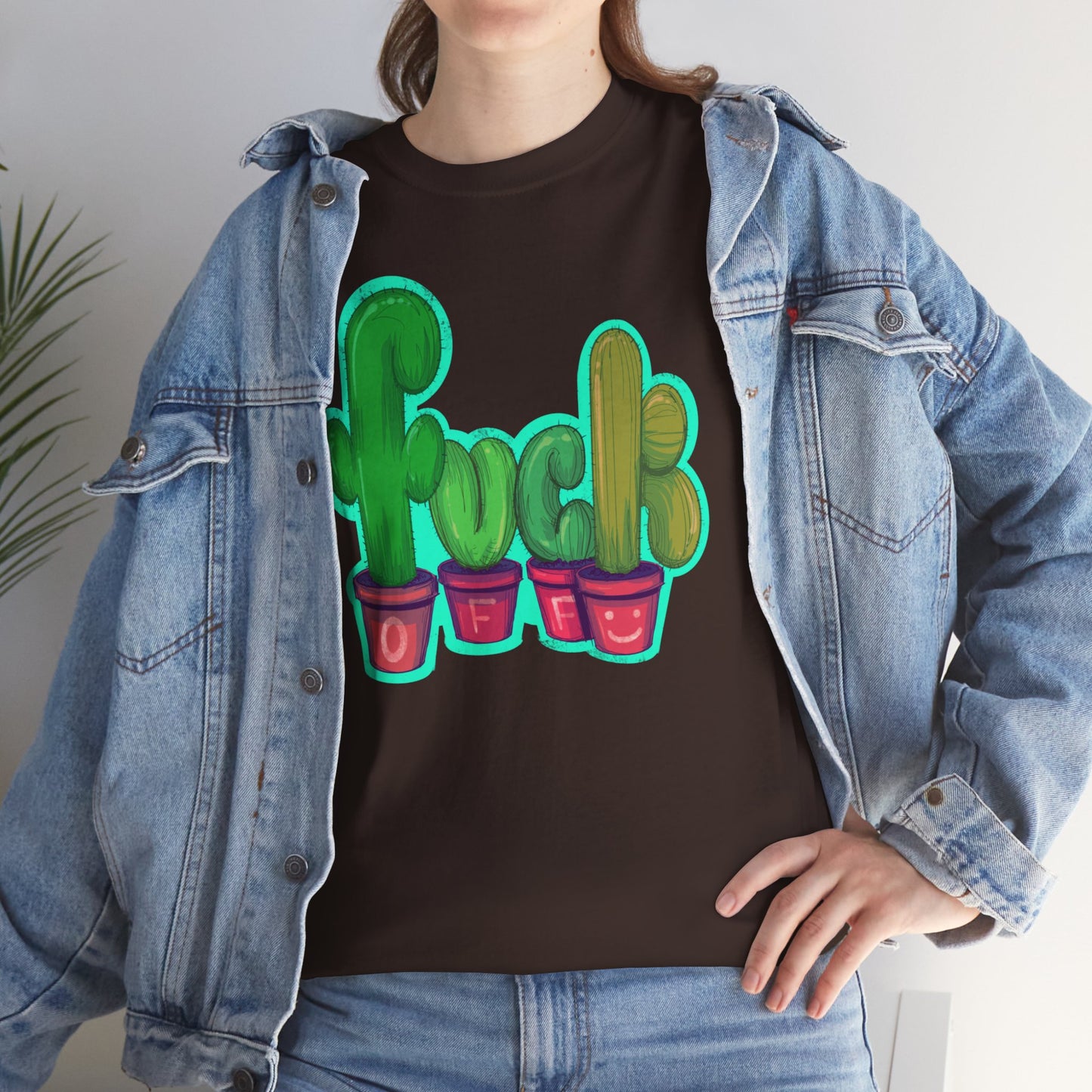 Rude Succulents Unisex Heavy Cotton Tee