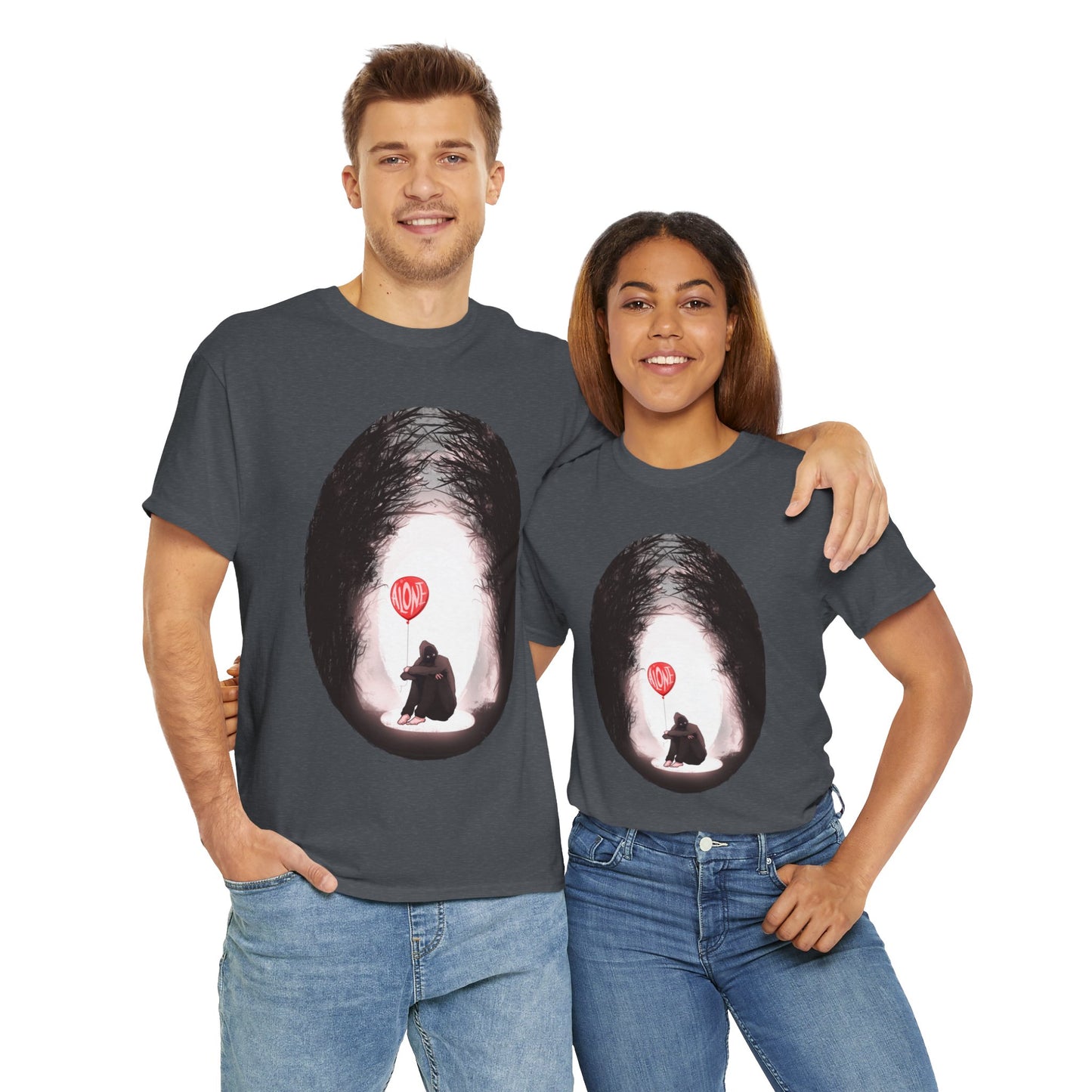 Forever Alone Unisex Heavy Cotton Tee
