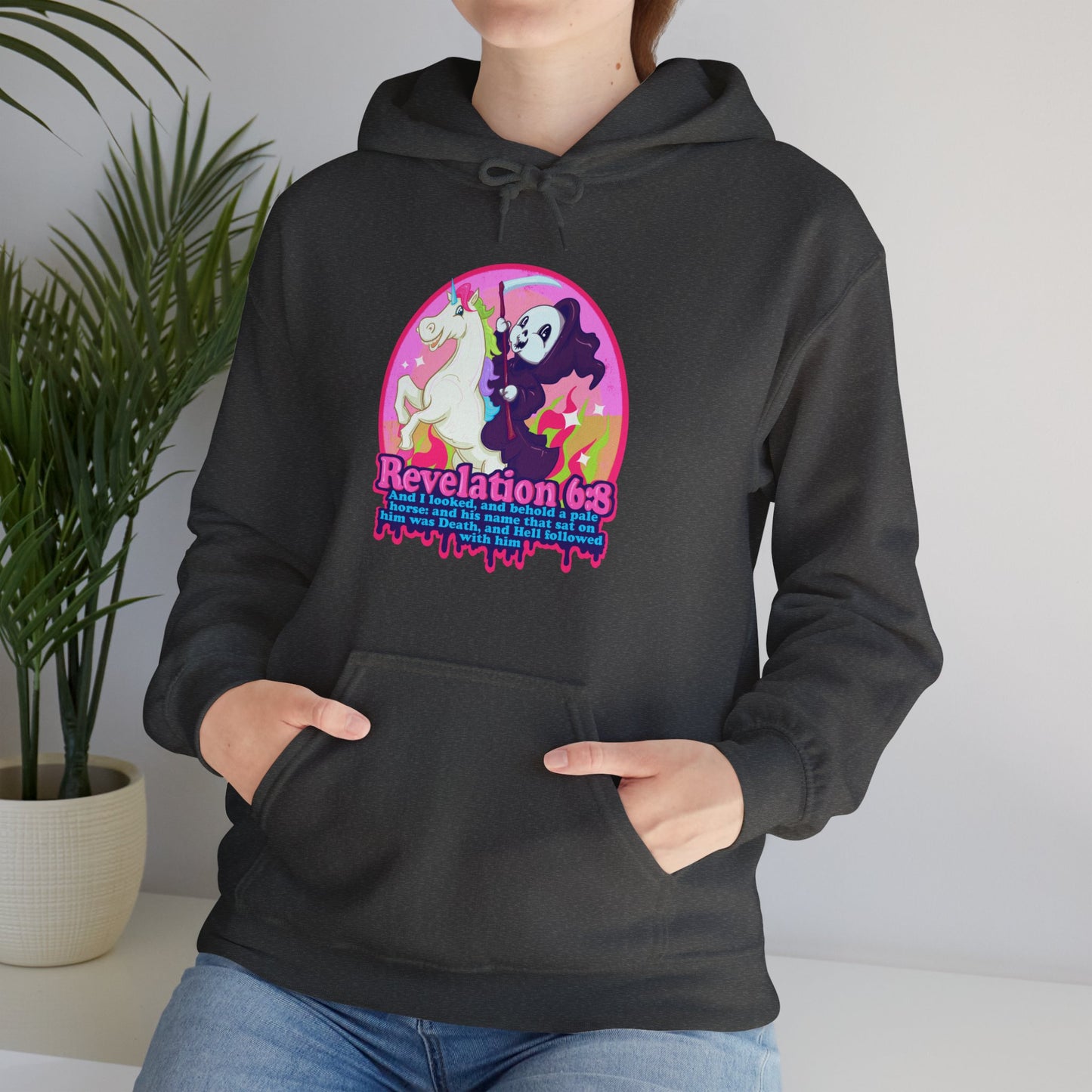 Revelation 6:8 Unisex Heavy Blend Hooded Sweatshirt