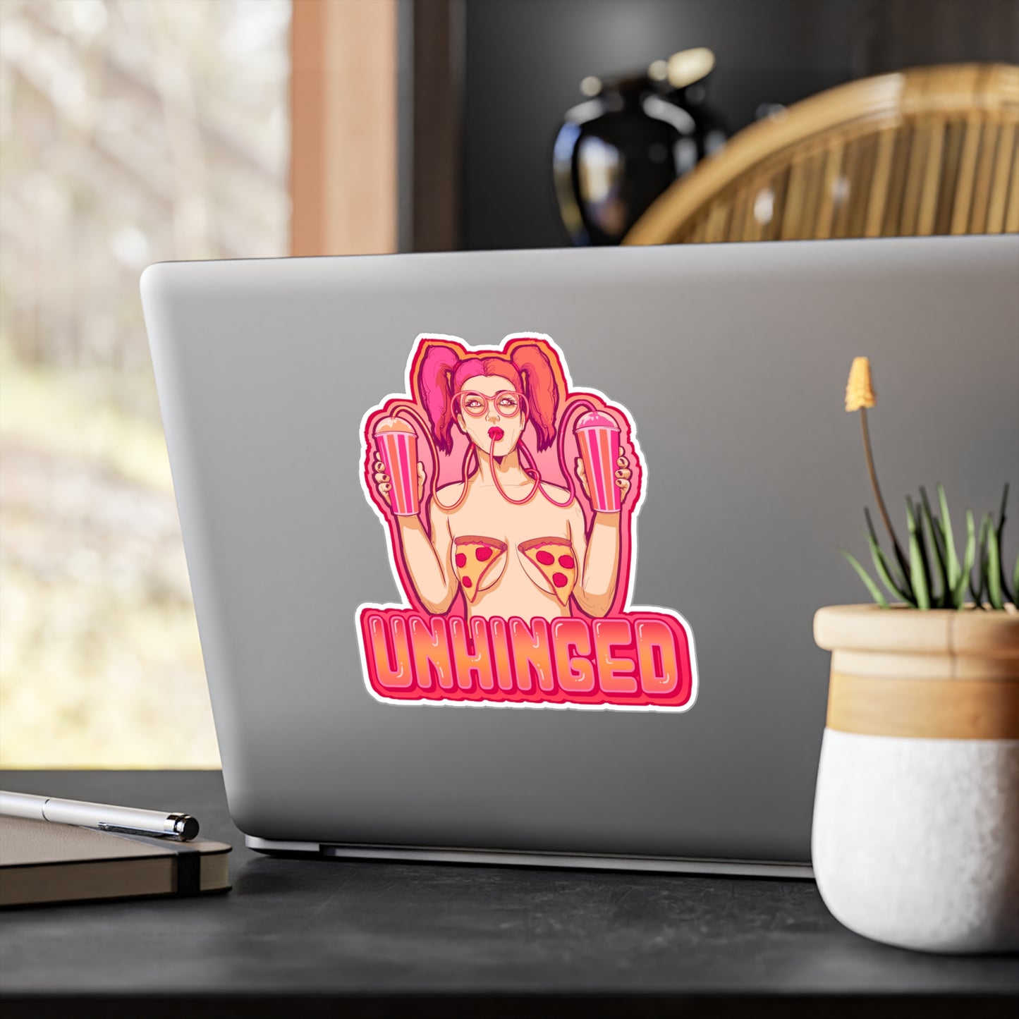 Unhinged Kiss-Cut Vinyl Decal