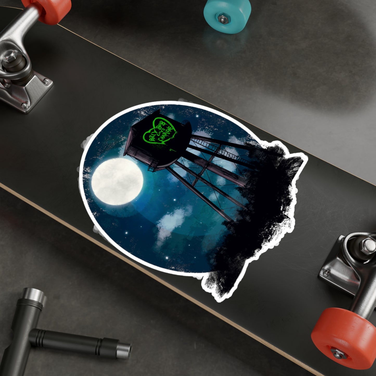 Billy Bob Loves Charlene Kiss-Cut Vinyl Decal