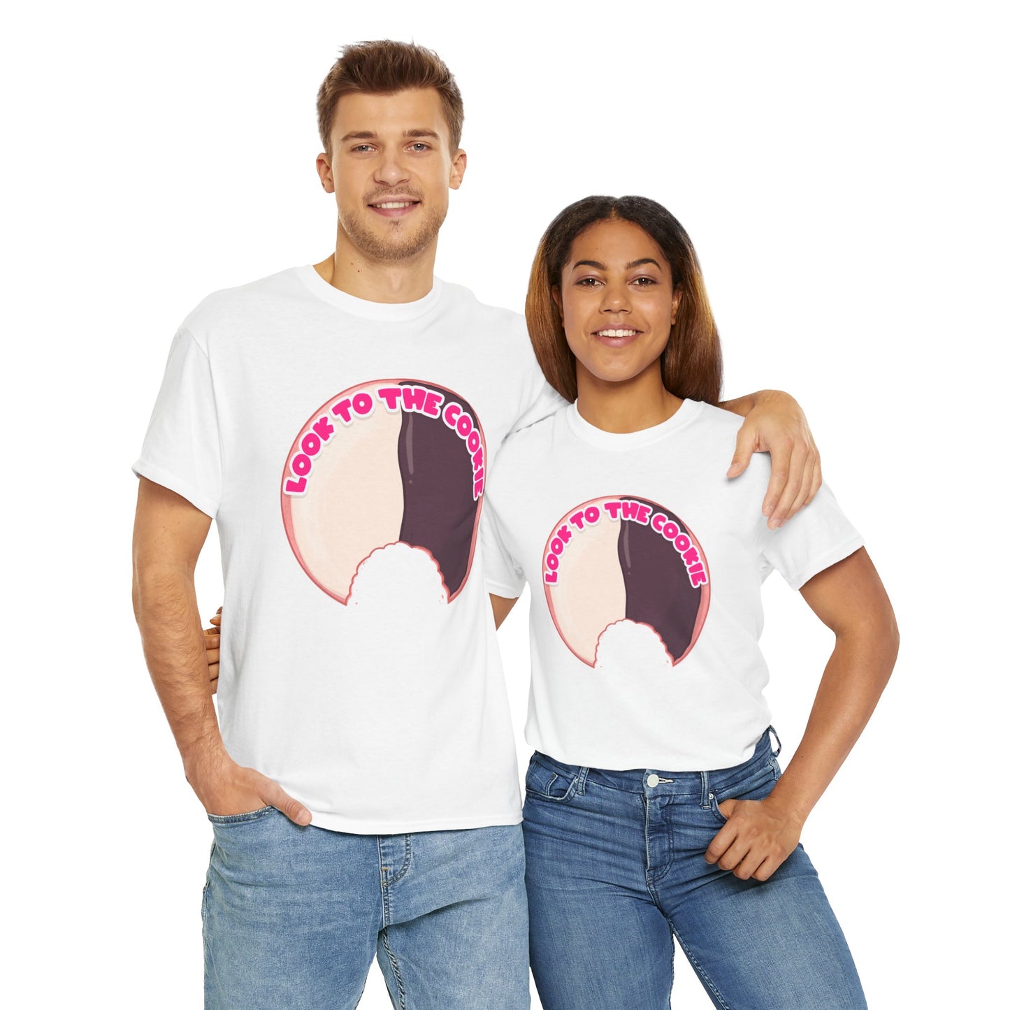 Black & White Cookie Unisex Heavy Cotton Tee