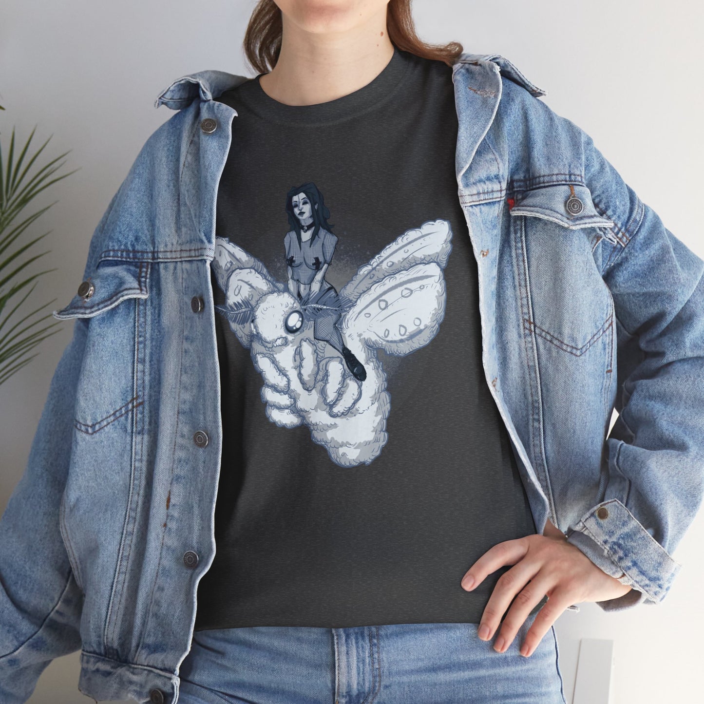 Goth On A Moth Unisex Heavy Cotton Tee