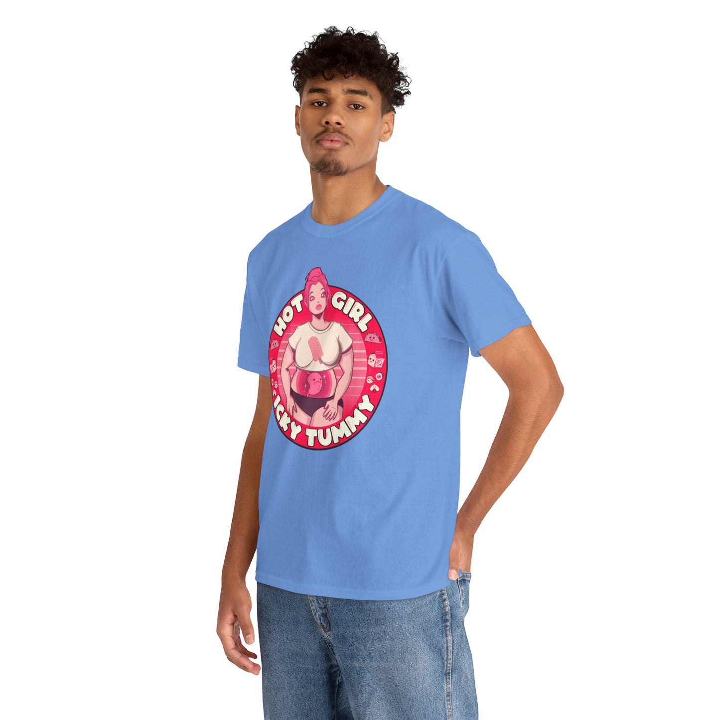 Hot Girl Icky Tummy Unisex Heavy Cotton Tee