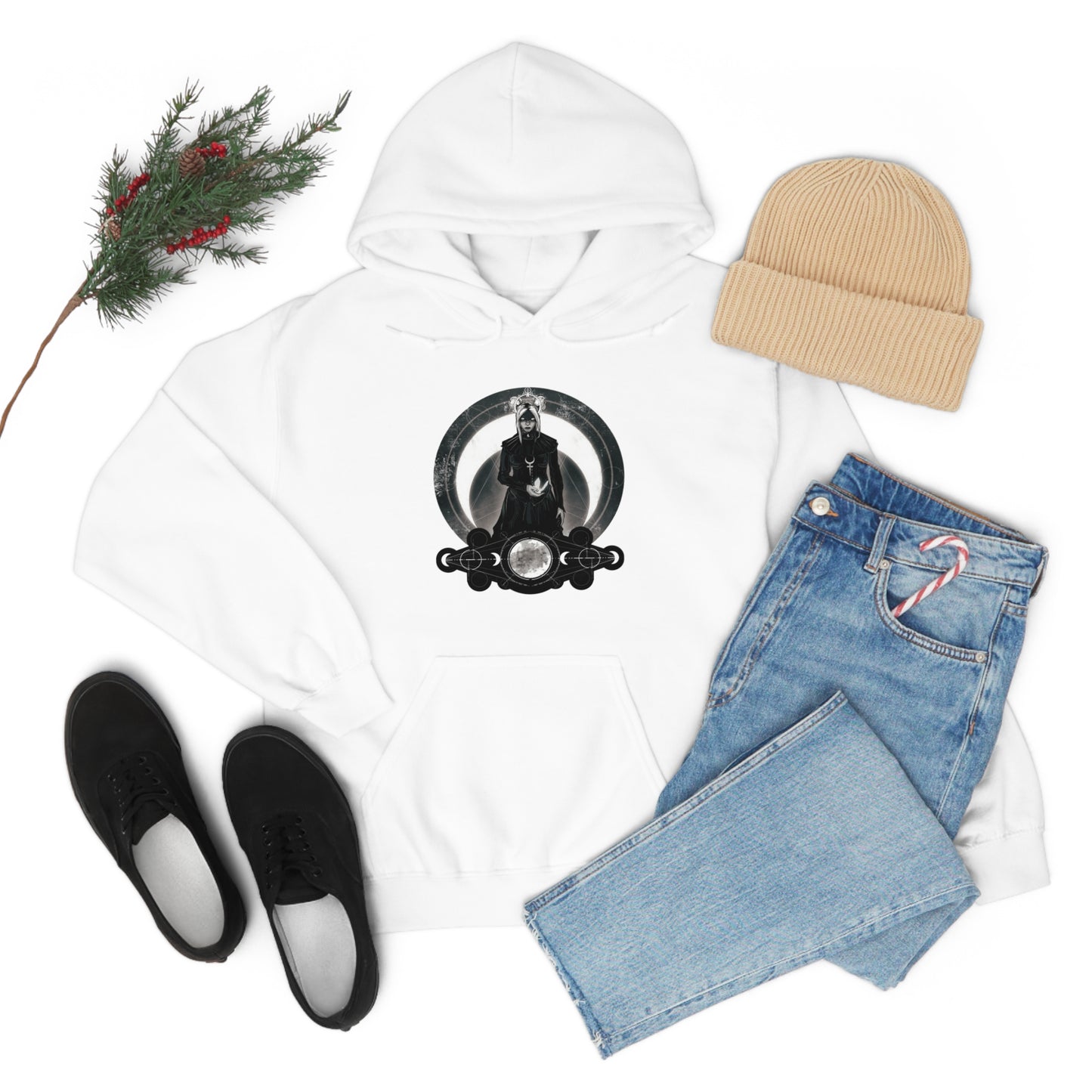 Moon Goddess Unisex Heavy Blend Hooded Sweatshirt