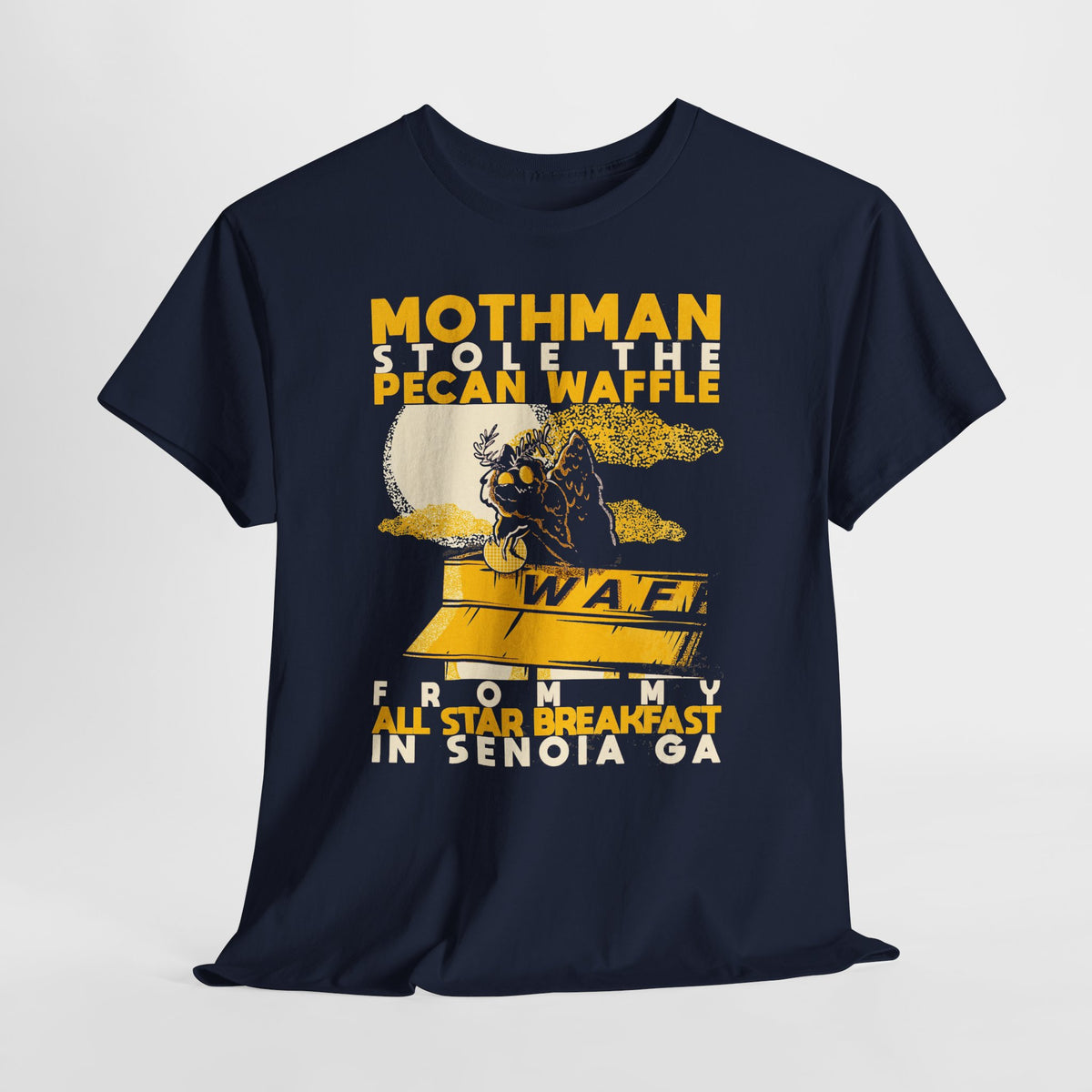 Mothman Waffle Unisex Heavy Cotton Tee