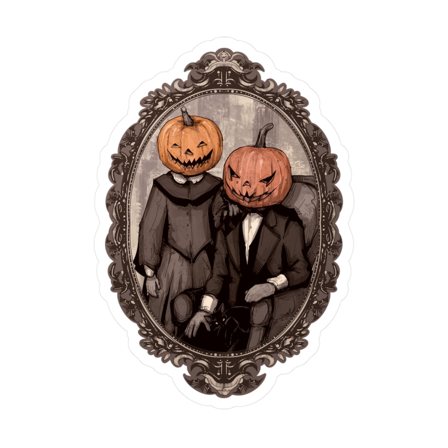 Victorian Halloween Kiss-Cut Vinyl Decal