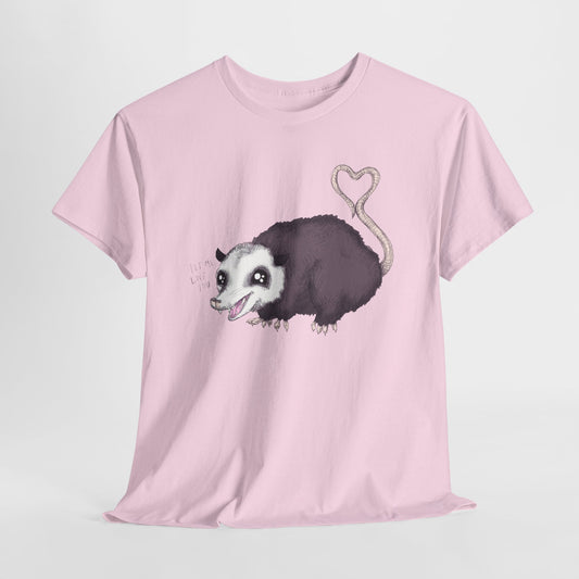 Love Opossum Unisex Heavy Cotton Tee