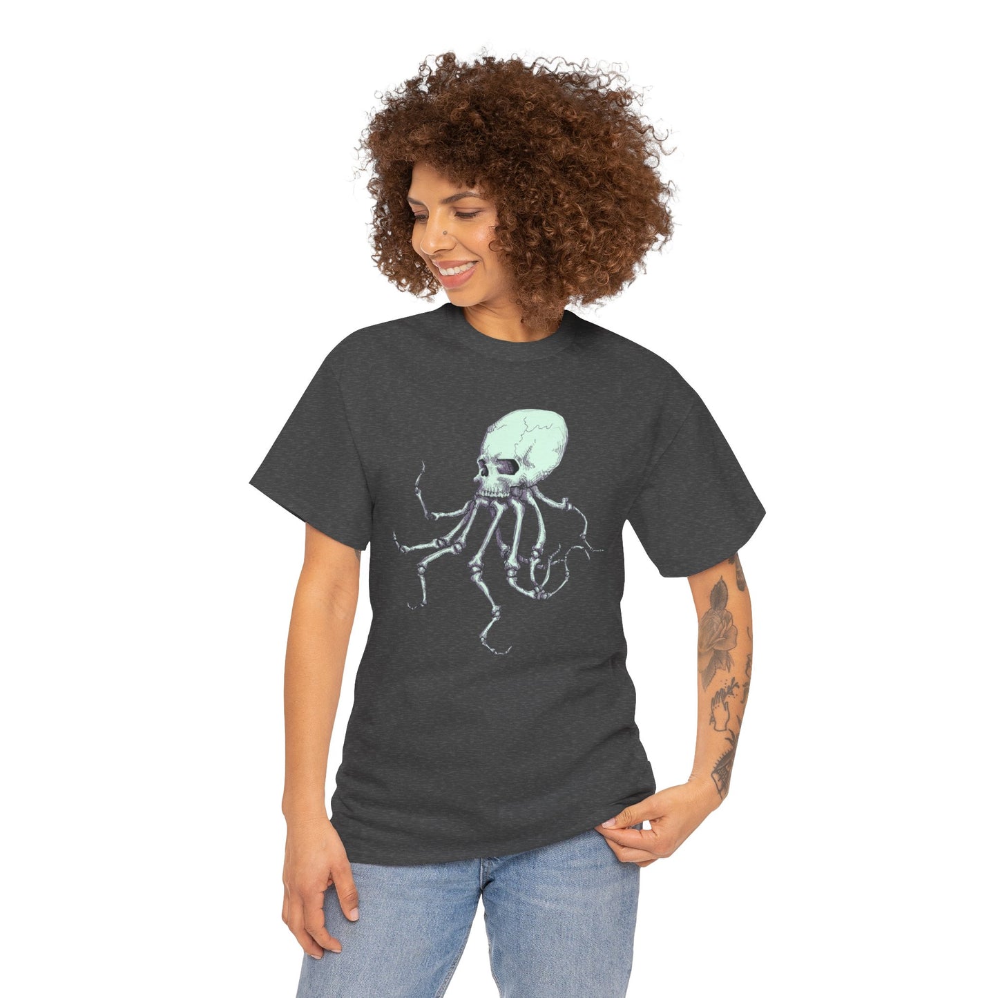 Octoskeleton Unisex Heavy Cotton Tee