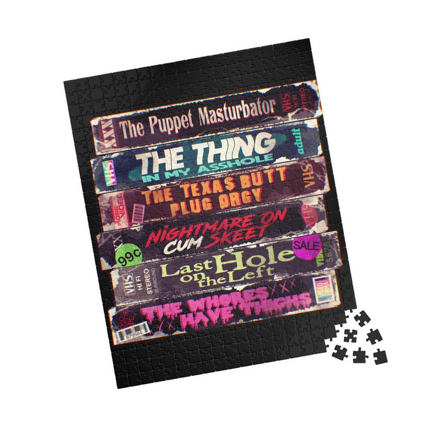 Adult Horror VHS Puzzle (110, 252, 500, 1014-piece)