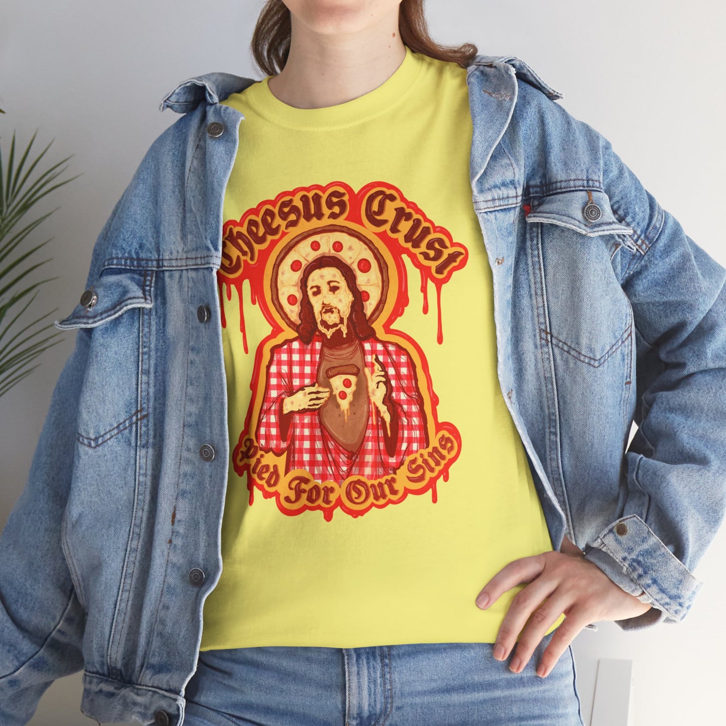 Cheesus Crust Unisex Heavy Cotton Tee