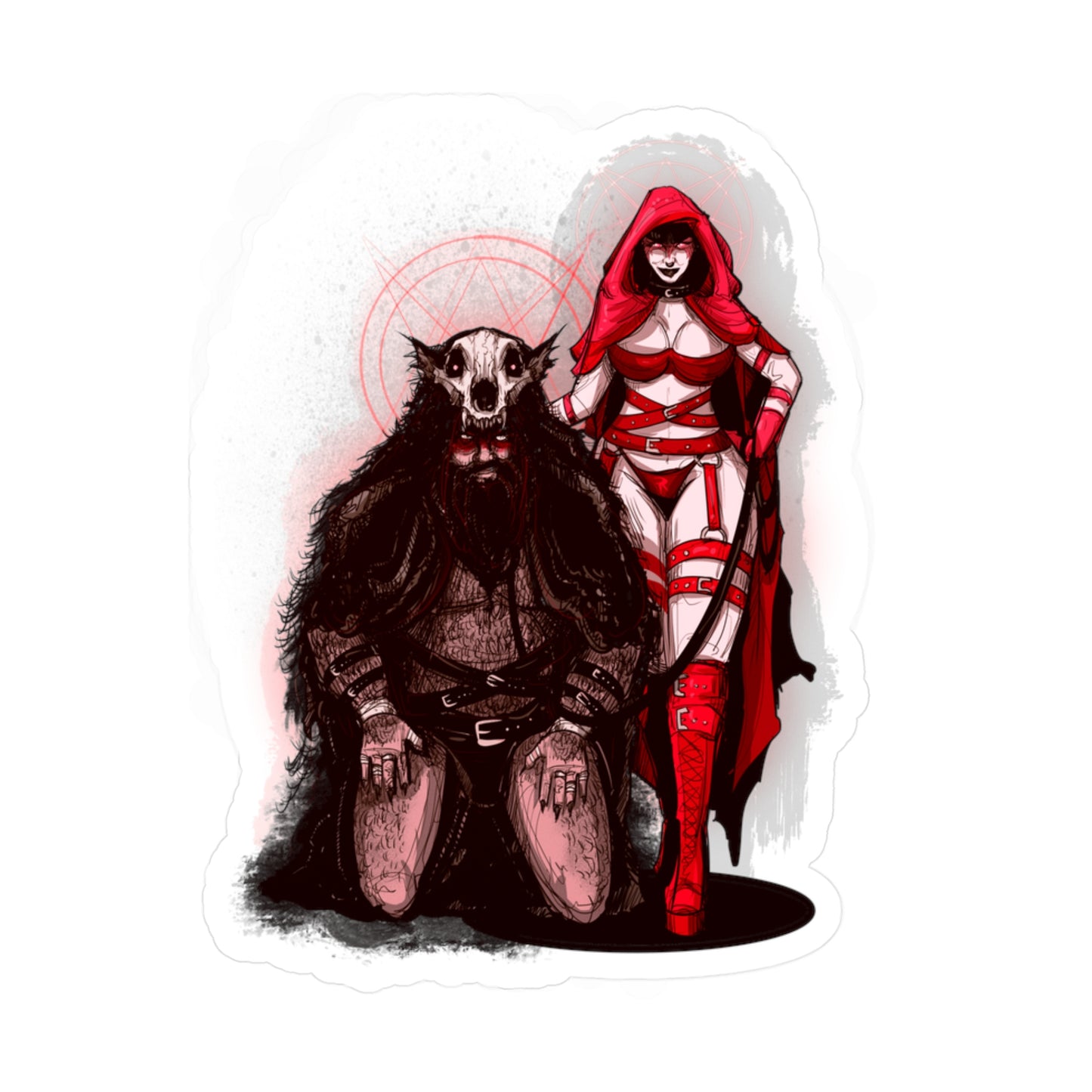 Taming The Wolf Kiss-Cut Vinyl Decal