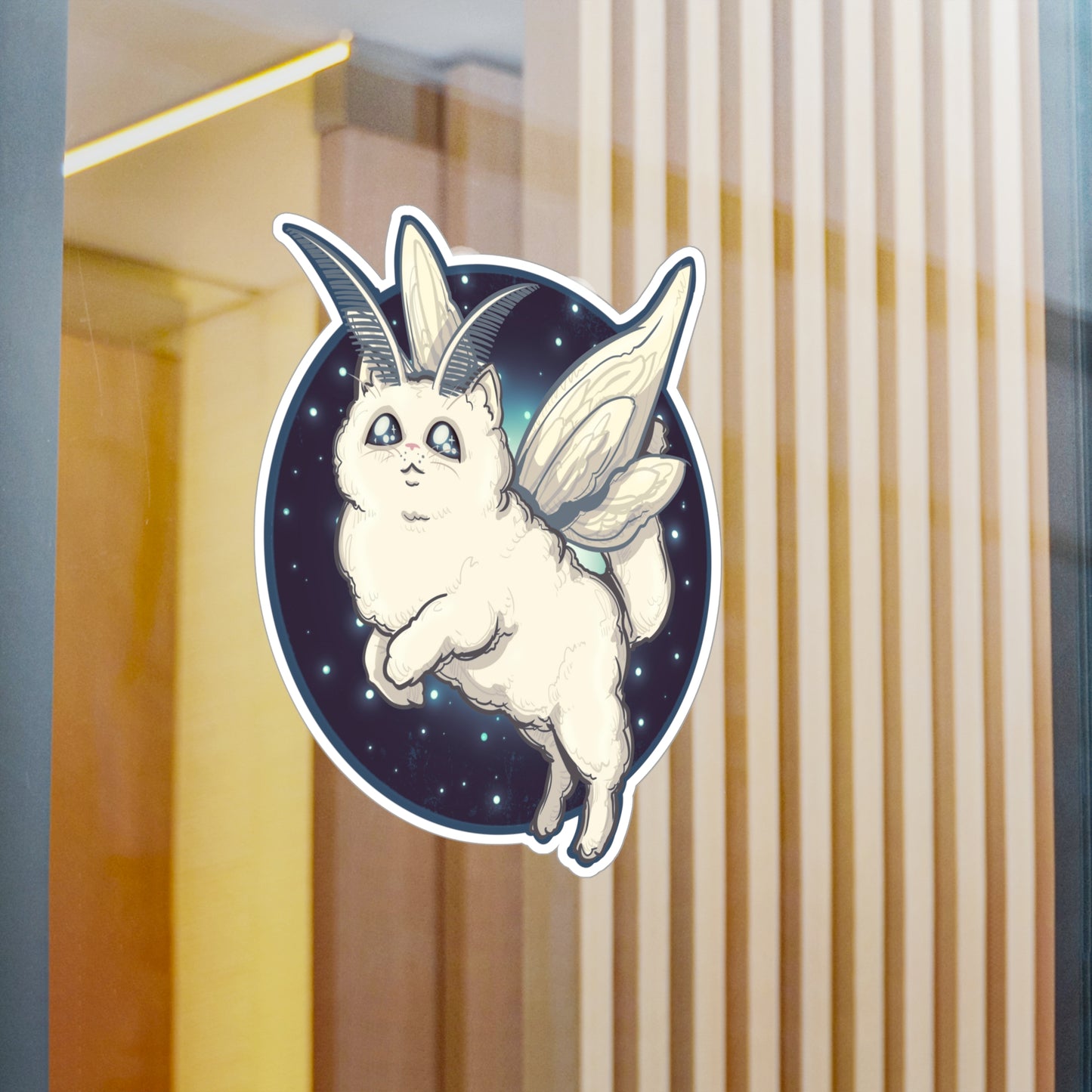 Kitty Moth Kiss-Cut Vinyl Decal