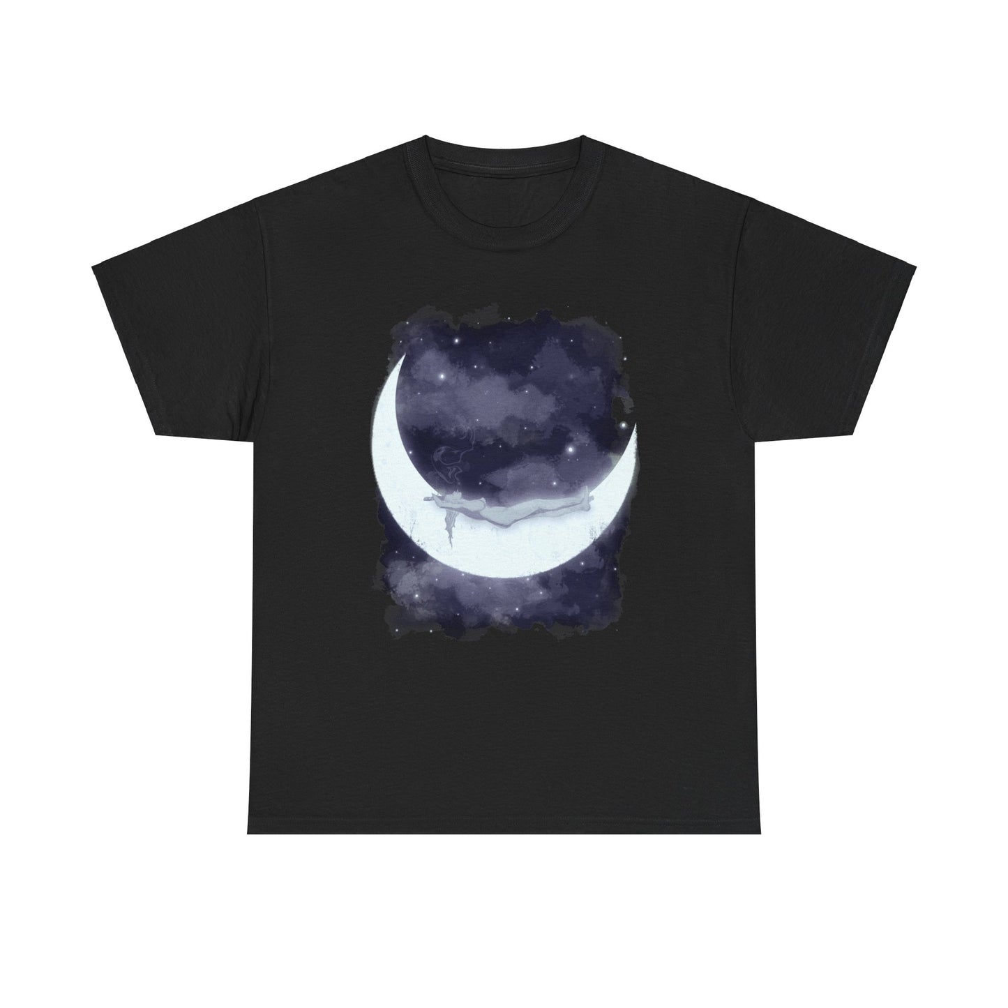 The Girl Who Loved The Moon Unisex Heavy Cotton Tee