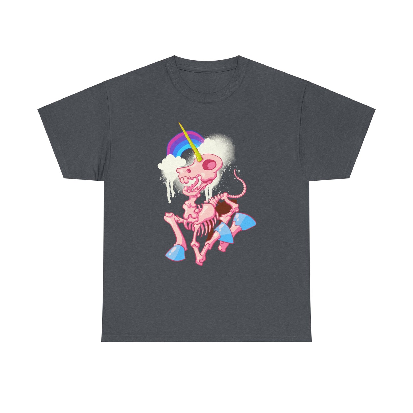 Unicorn Skeleton 2 Unisex Heavy Cotton Tee