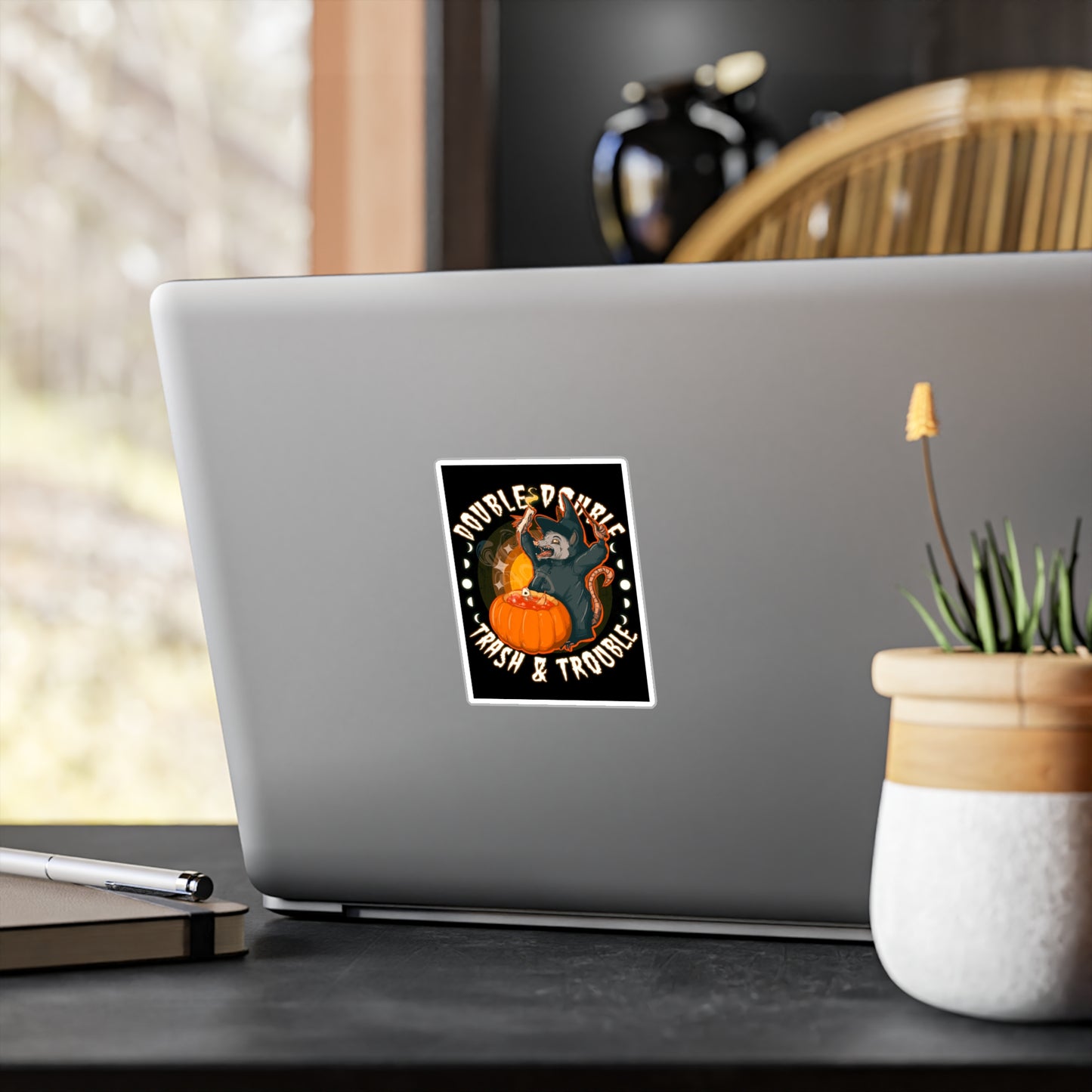 Opossum Witch Kiss-Cut Vinyl Decal