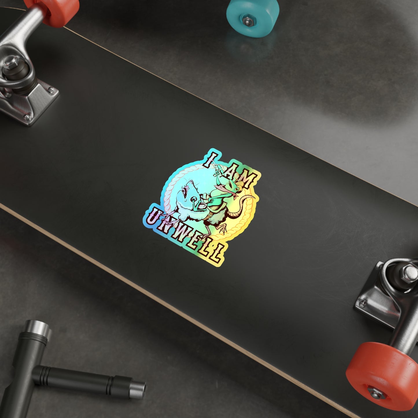 I Am Unwell Holographic Die-cut Stickers