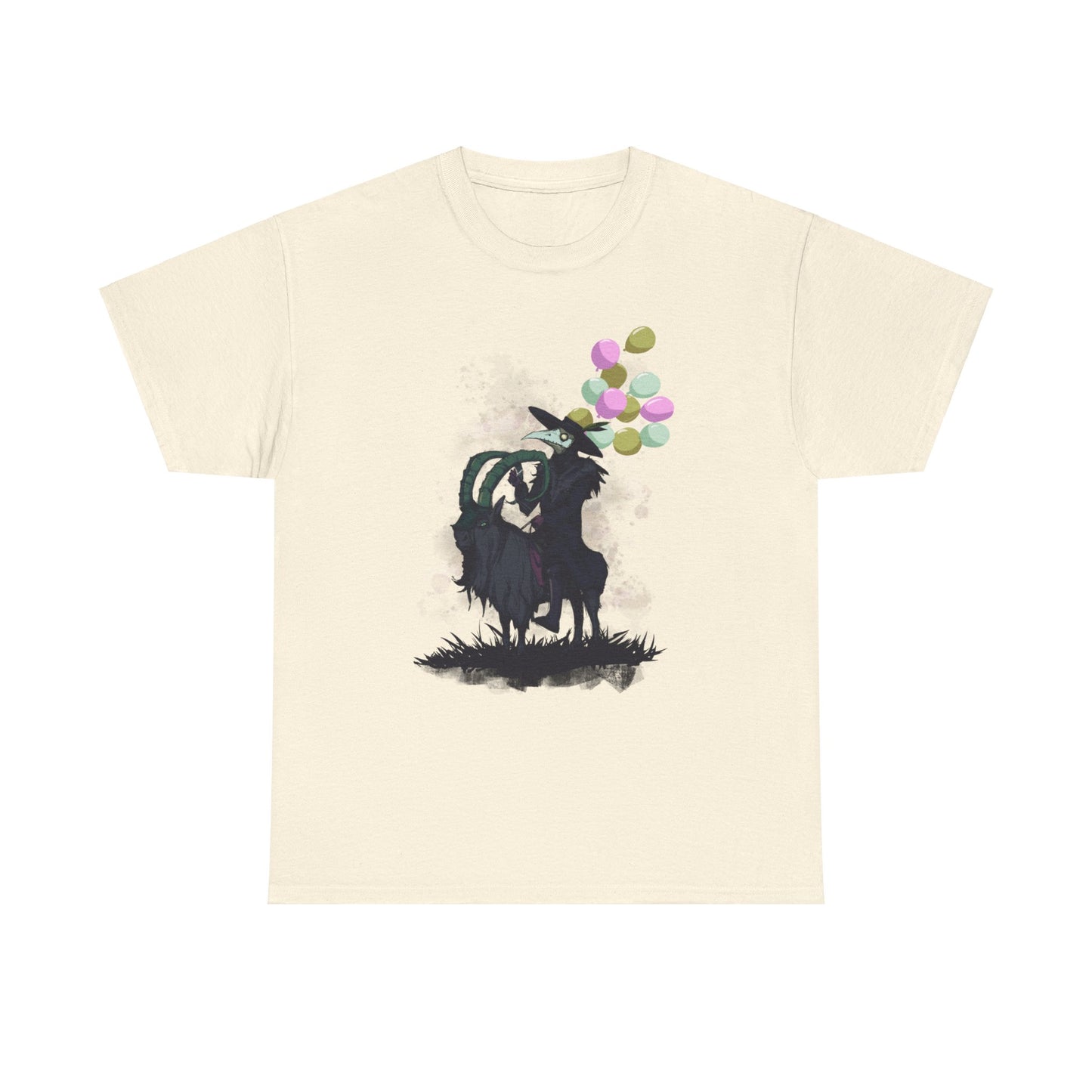 Plague Doctor Balloons Unisex Heavy Cotton Tee