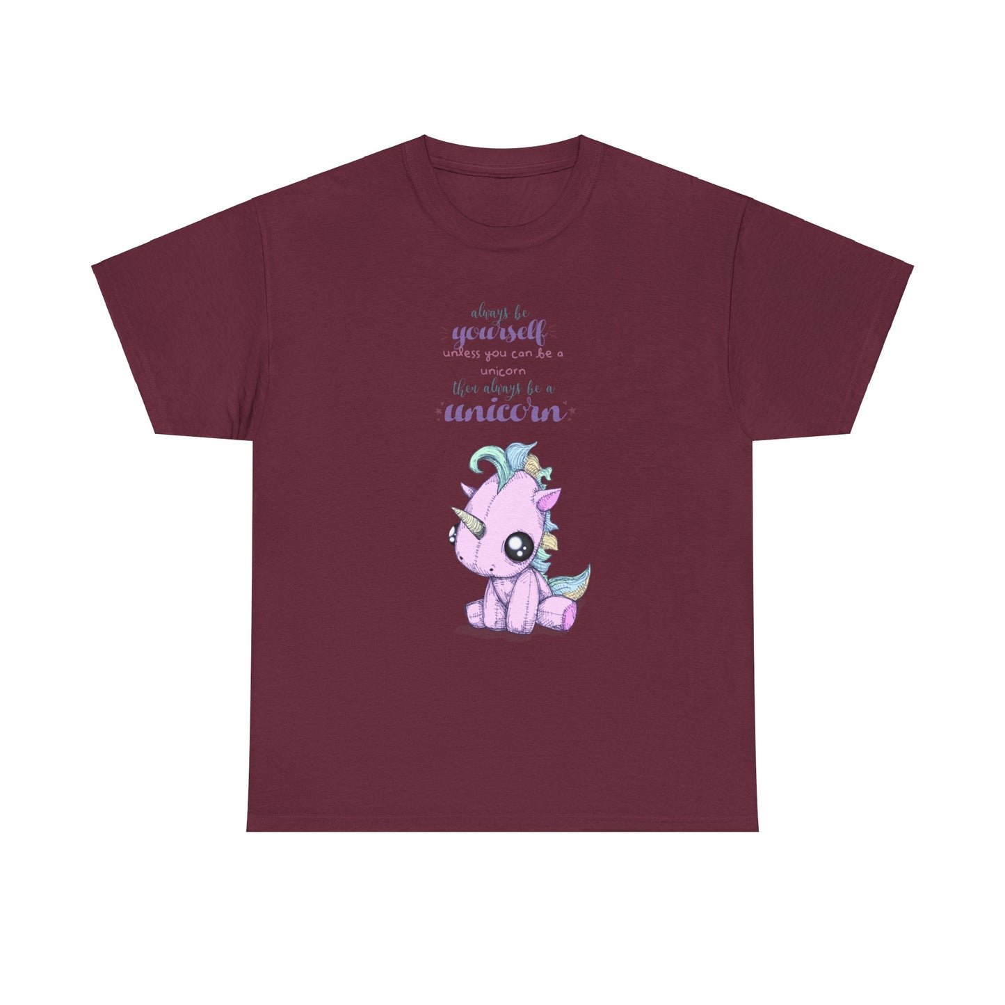 Be Yourself Unicorn Unisex Heavy Cotton Tee