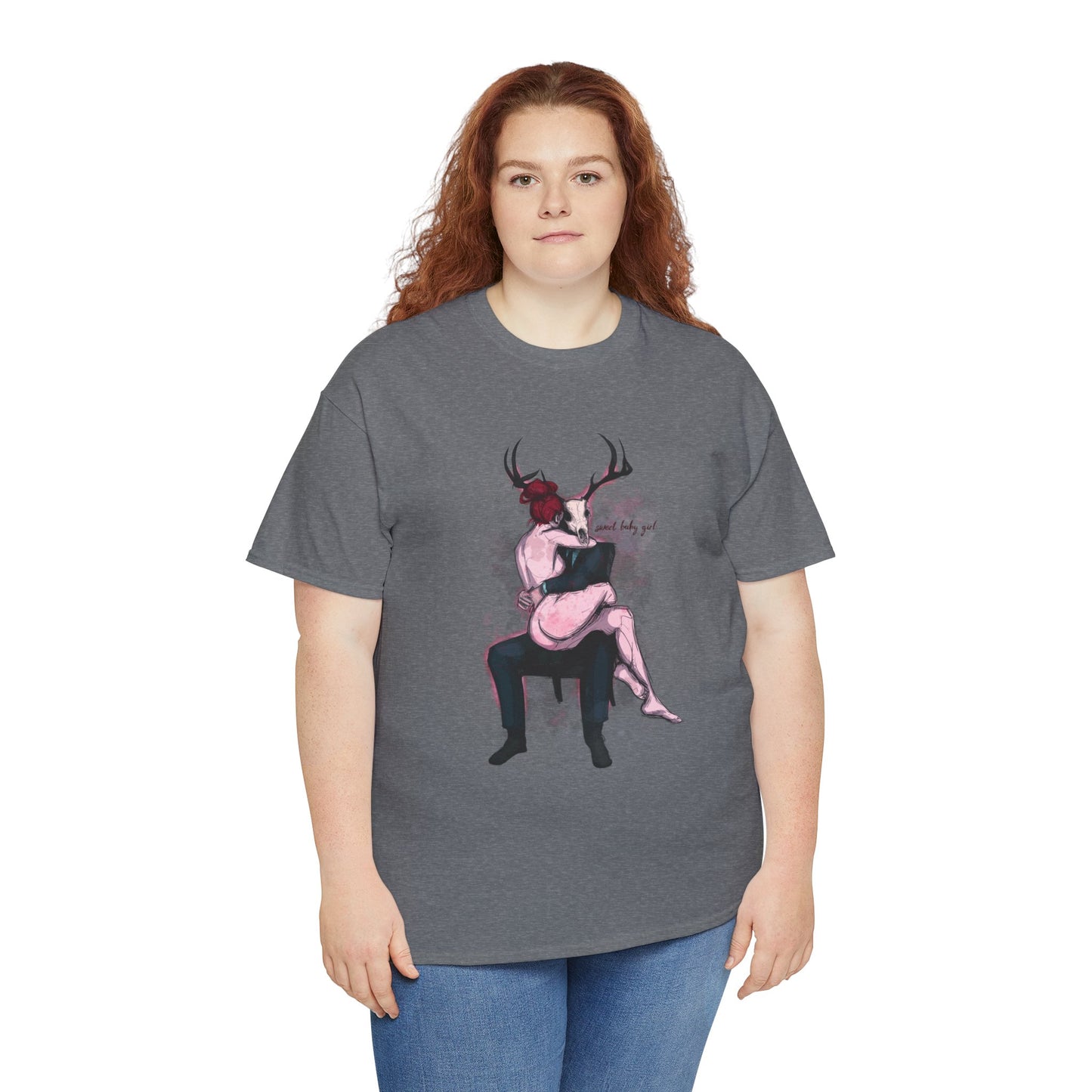 Deer Daddy Series 3: Sweet Baby Girl Unisex Heavy Cotton Tee