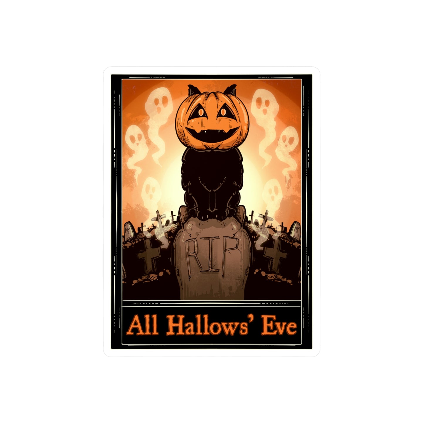 All Hallows' Eve Tarot Kiss-Cut Vinyl Decal