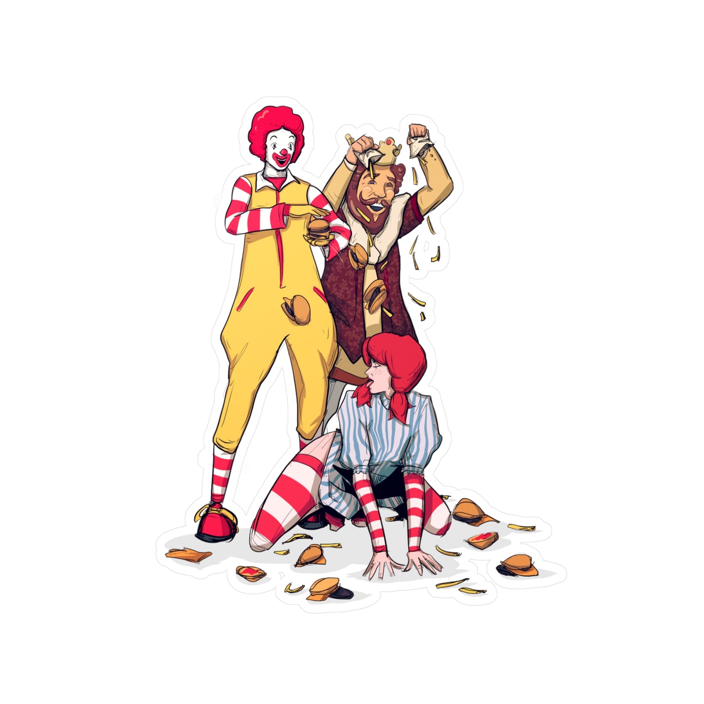 Burgers & Fries Kiss-Cut Vinyl Decal