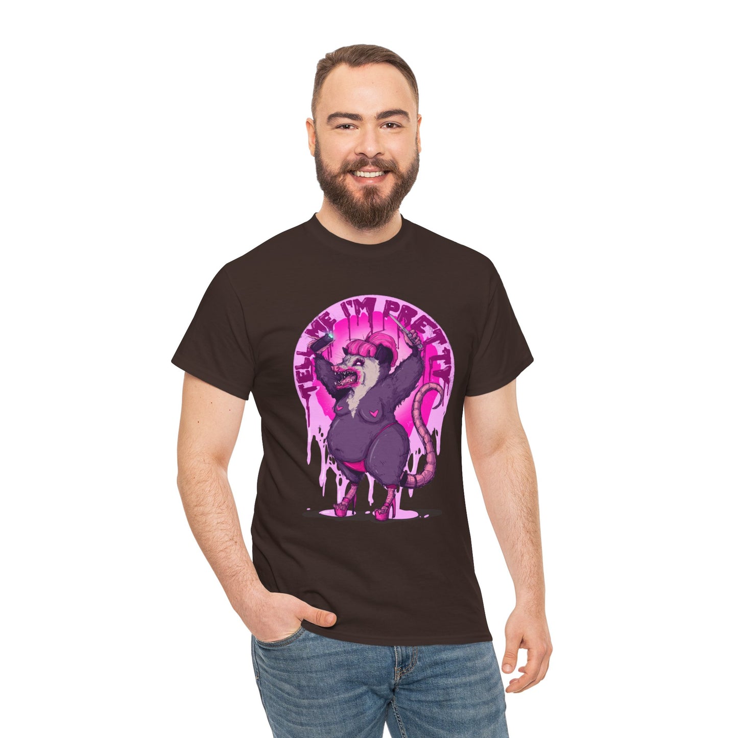 Pretty Opossum Unisex Heavy Cotton Tee
