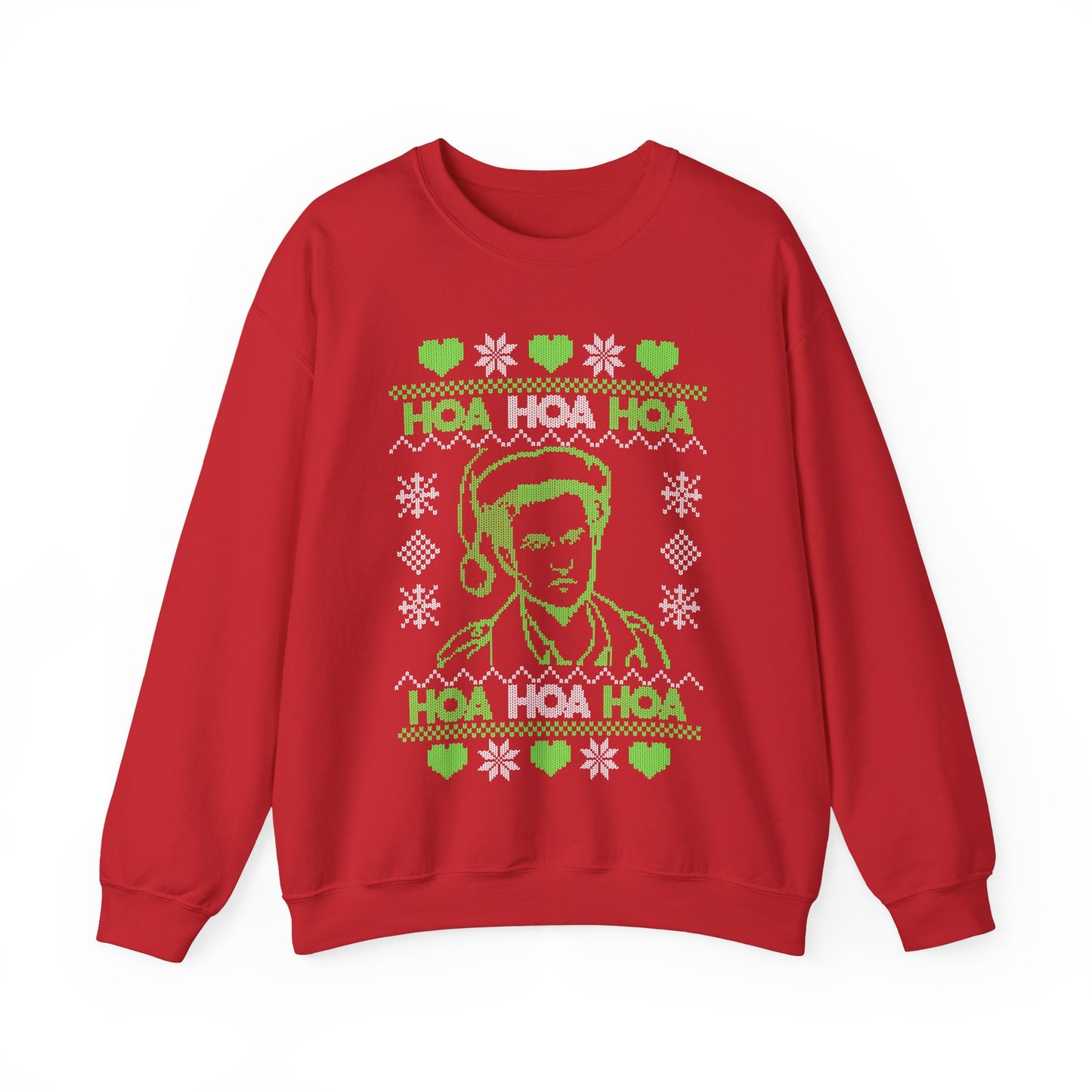 HOA HOA HOA Christmas (Green) Unisex Heavy Blend™ Crewneck Sweatshirt