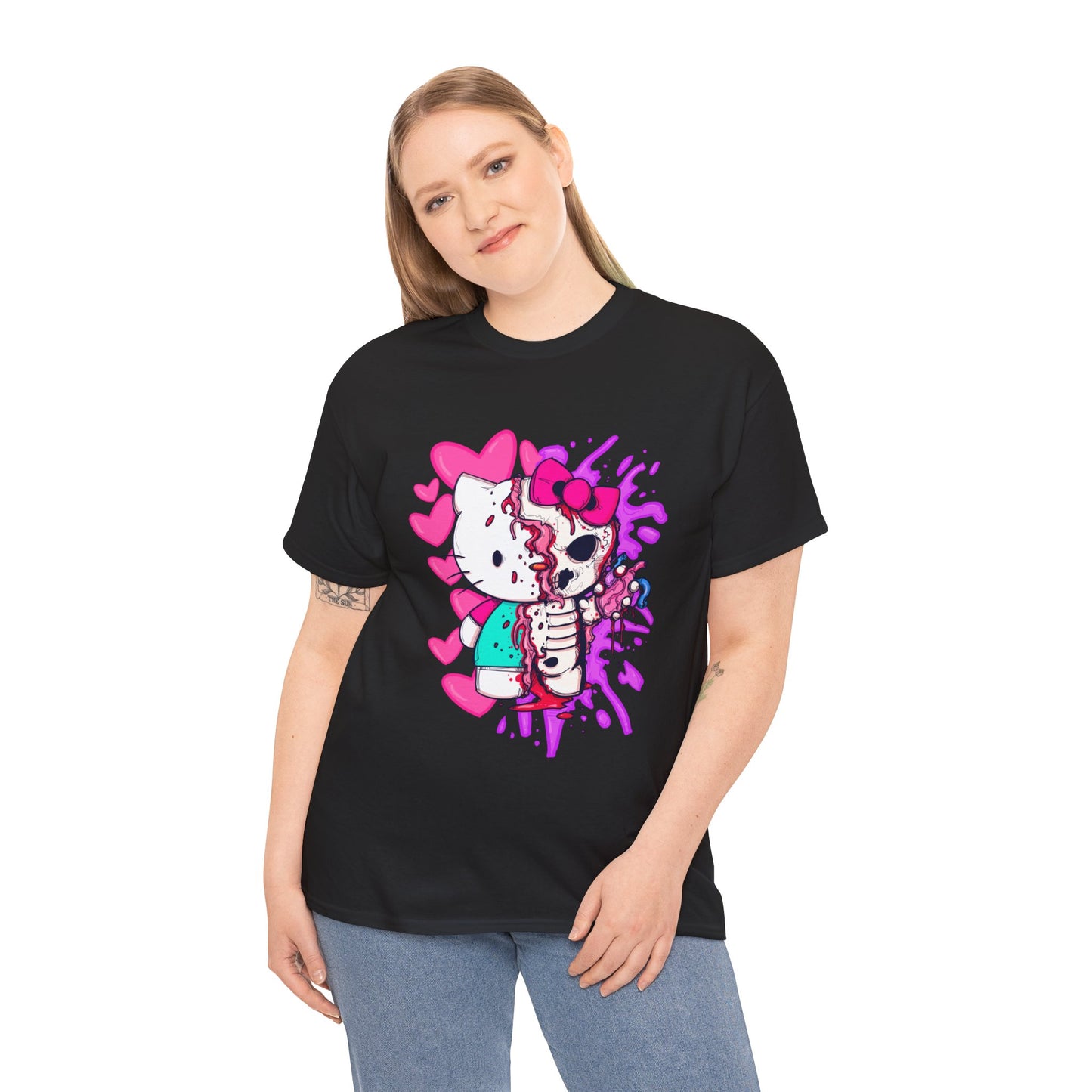 Zombie Kitty Unisex Heavy Cotton Patreon Tee