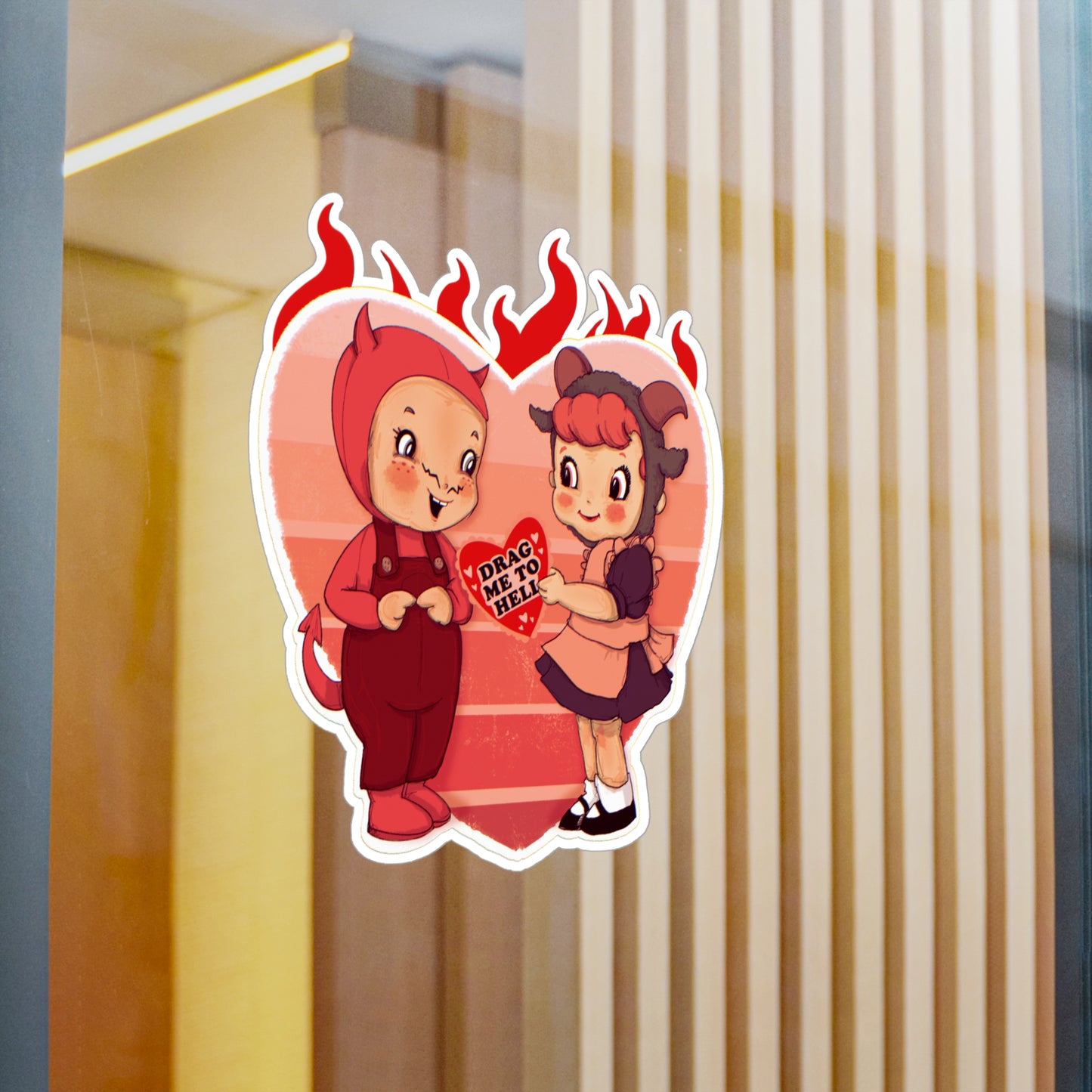 Love Is Hell Kiss-Cut Vinyl Decal