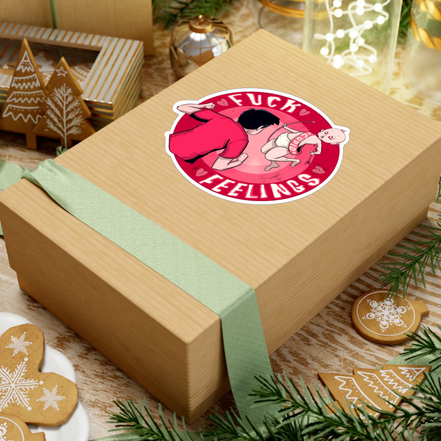 Fuck Feelings Kiss-Cut Vinyl Decal