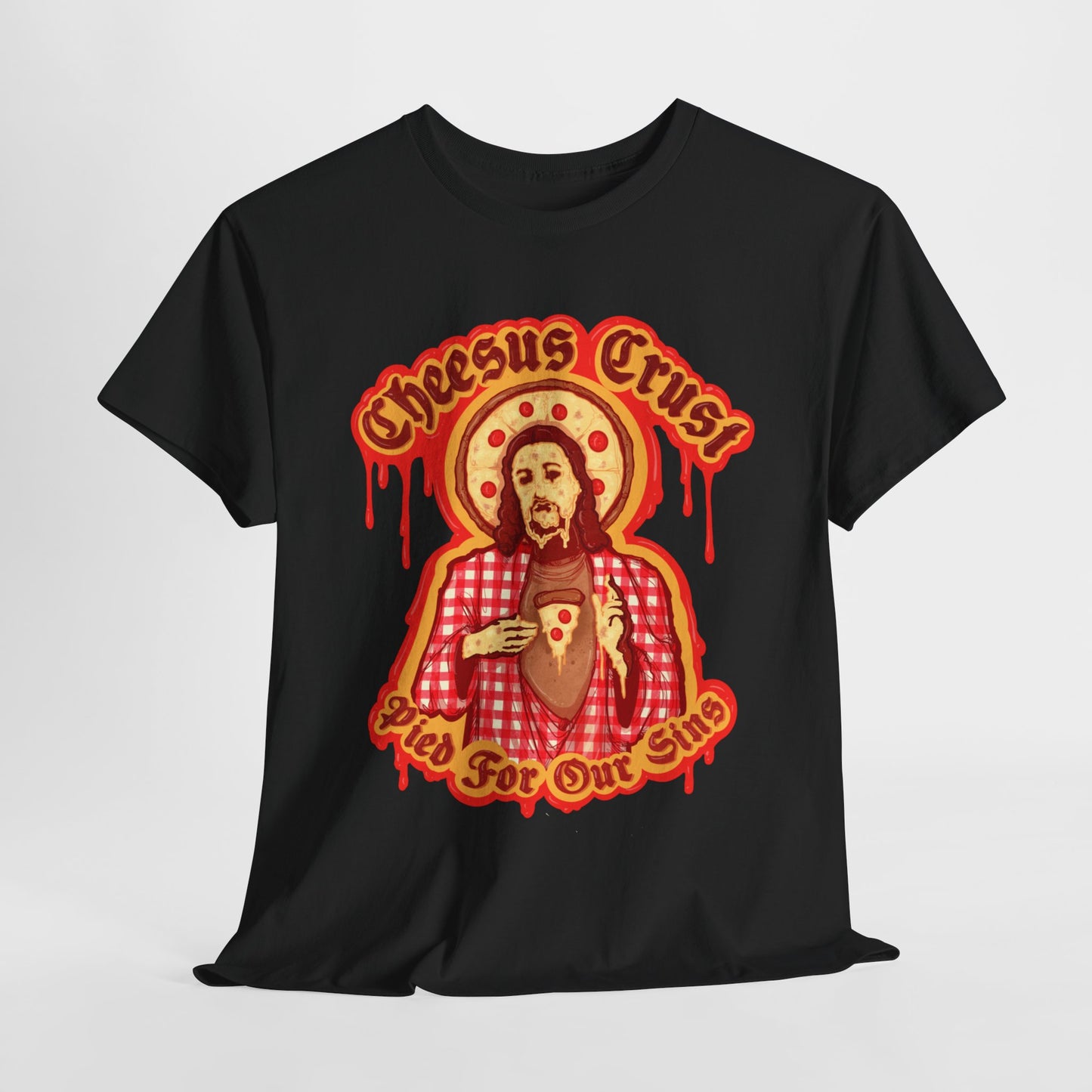 Cheesus Crust Unisex Heavy Cotton Tee
