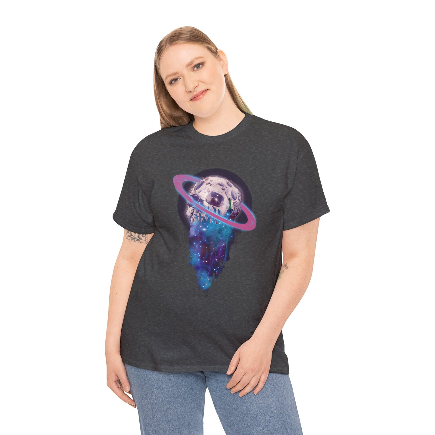 Elemental Skull Space Unisex Heavy Cotton Tee