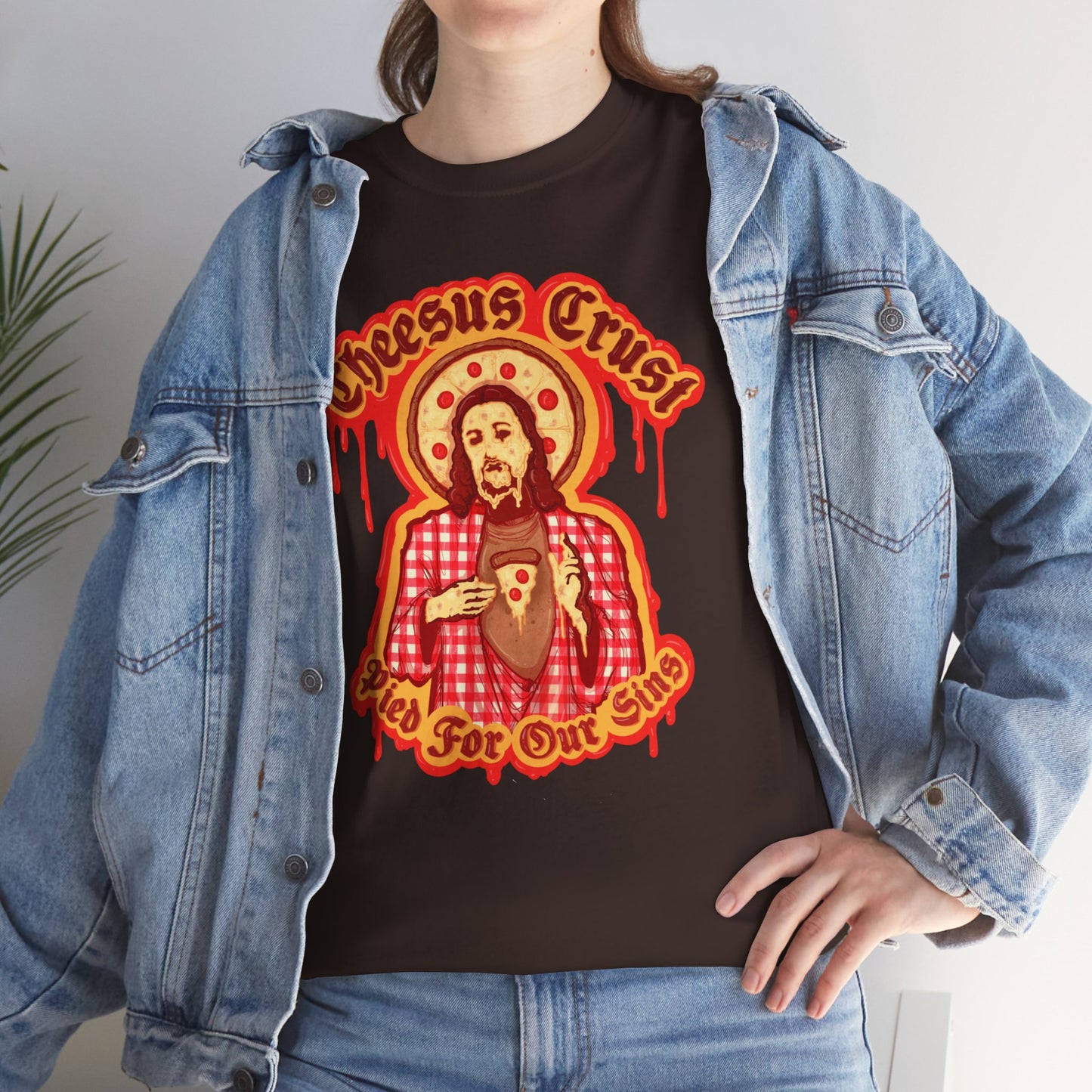 Cheesus Crust Unisex Heavy Cotton Tee