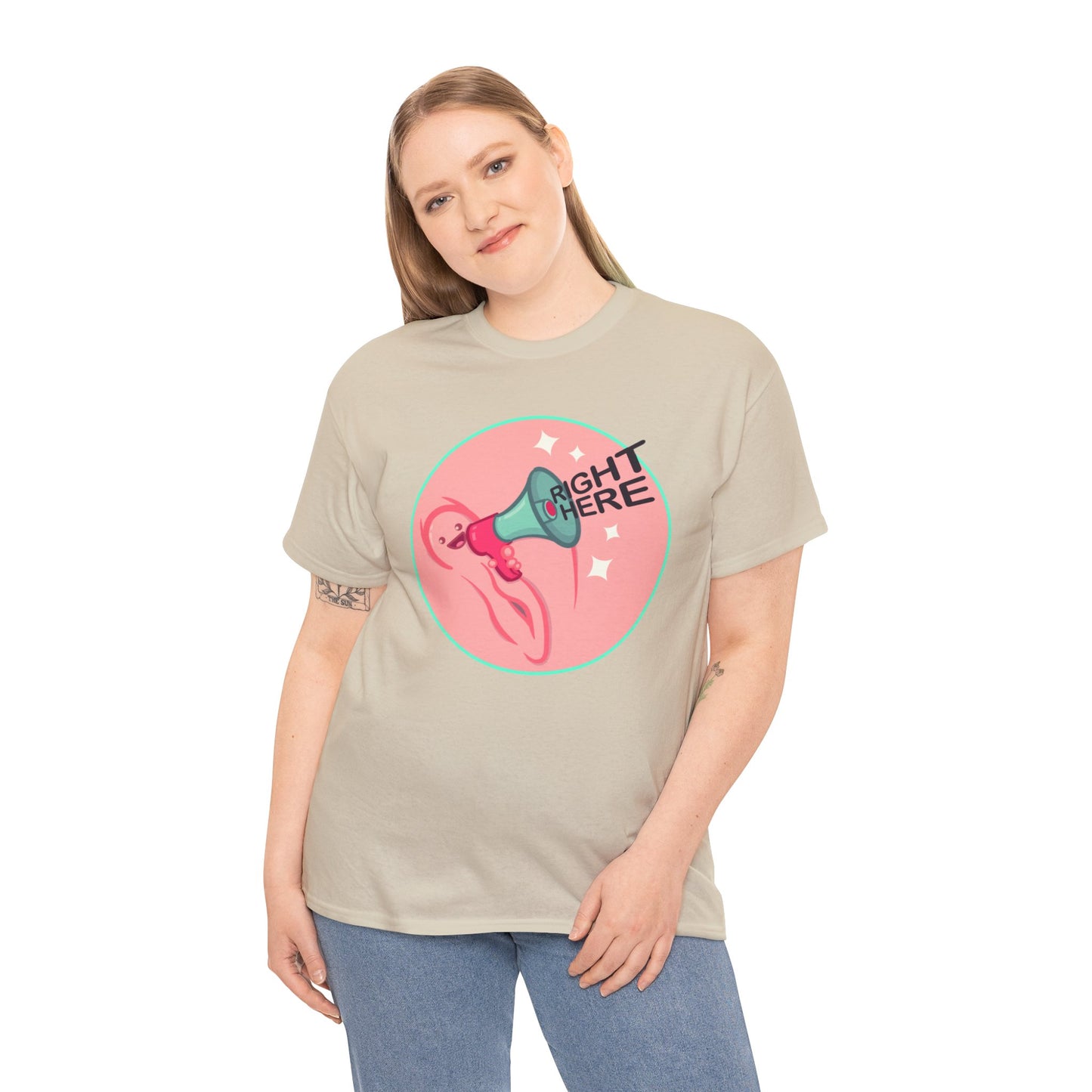 Right Here Unisex Heavy Cotton Tee