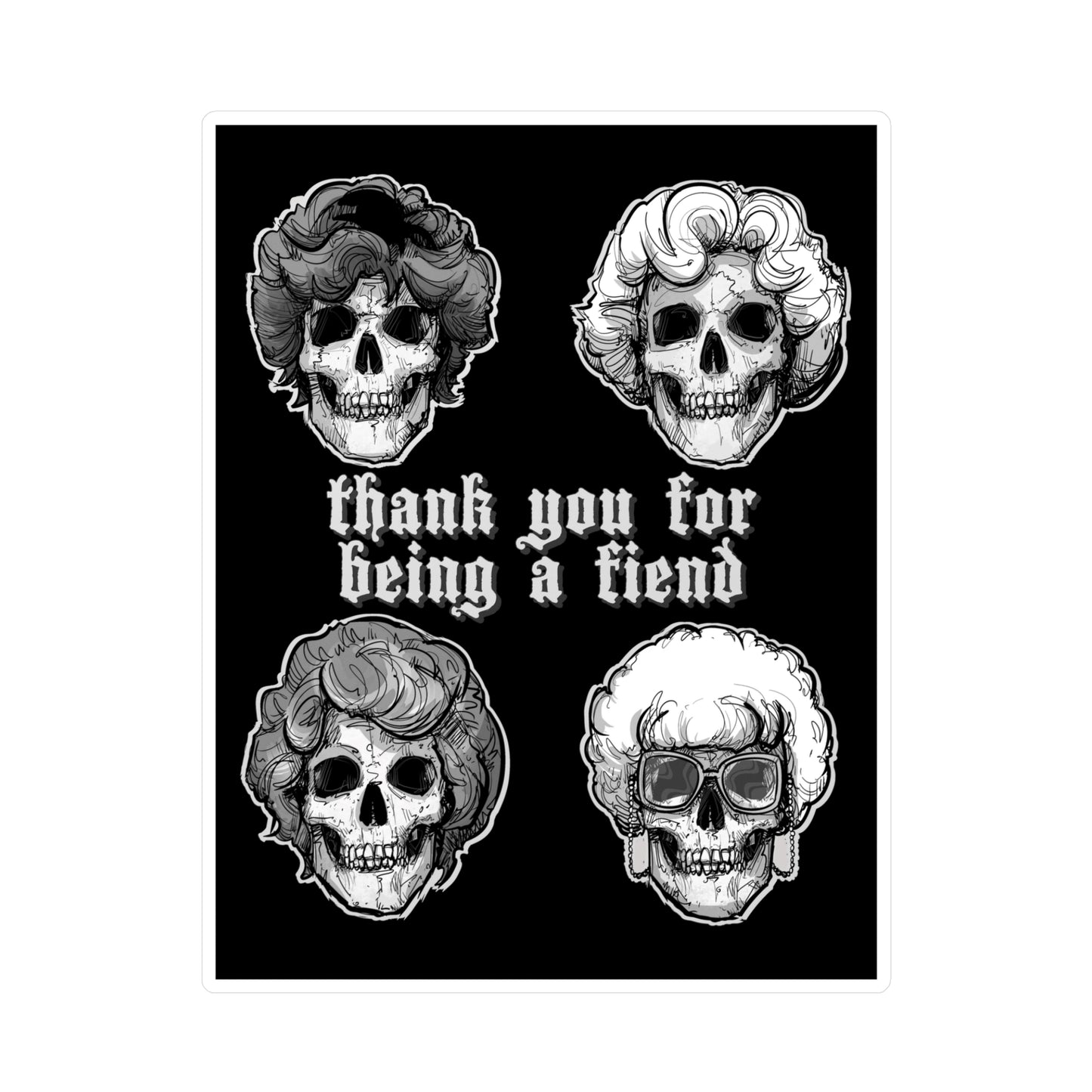 Gold Ghouls Kiss-Cut Vinyl Decal