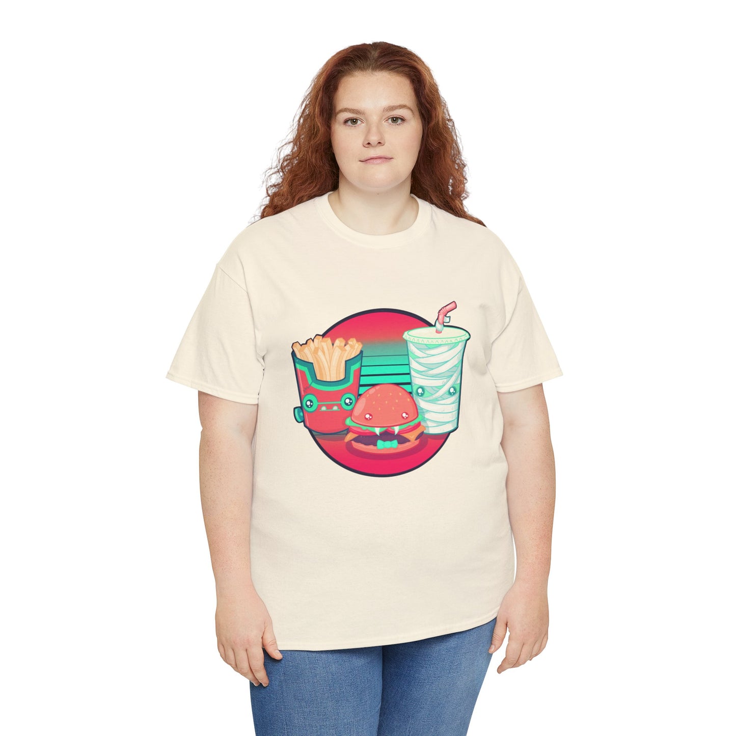 Spooky Fast Food Unisex Heavy Cotton Tee