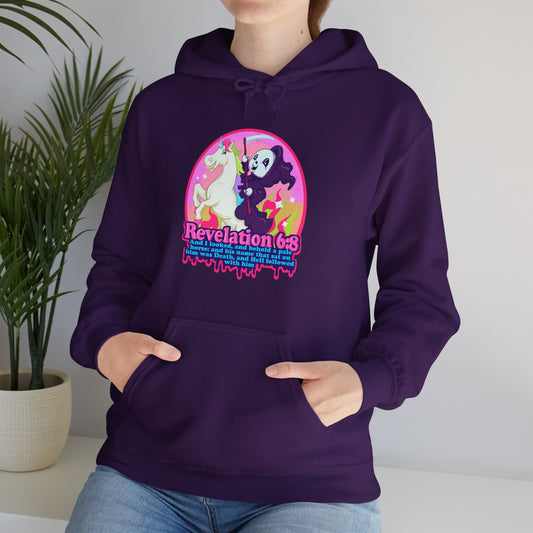 Revelation 6:8 Unisex Heavy Blend Hooded Sweatshirt