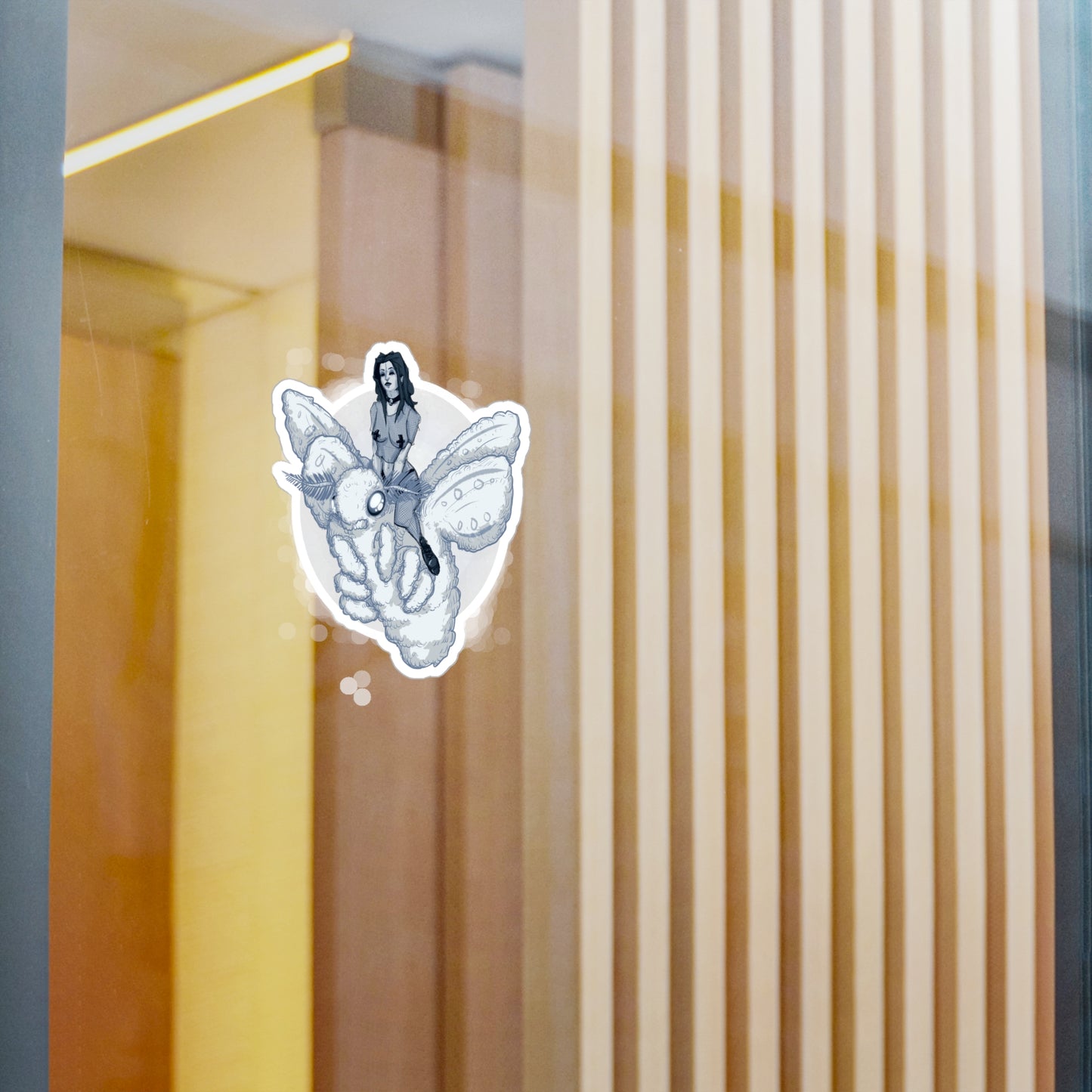 Goth On A Moth Kiss-Cut Vinyl Decal