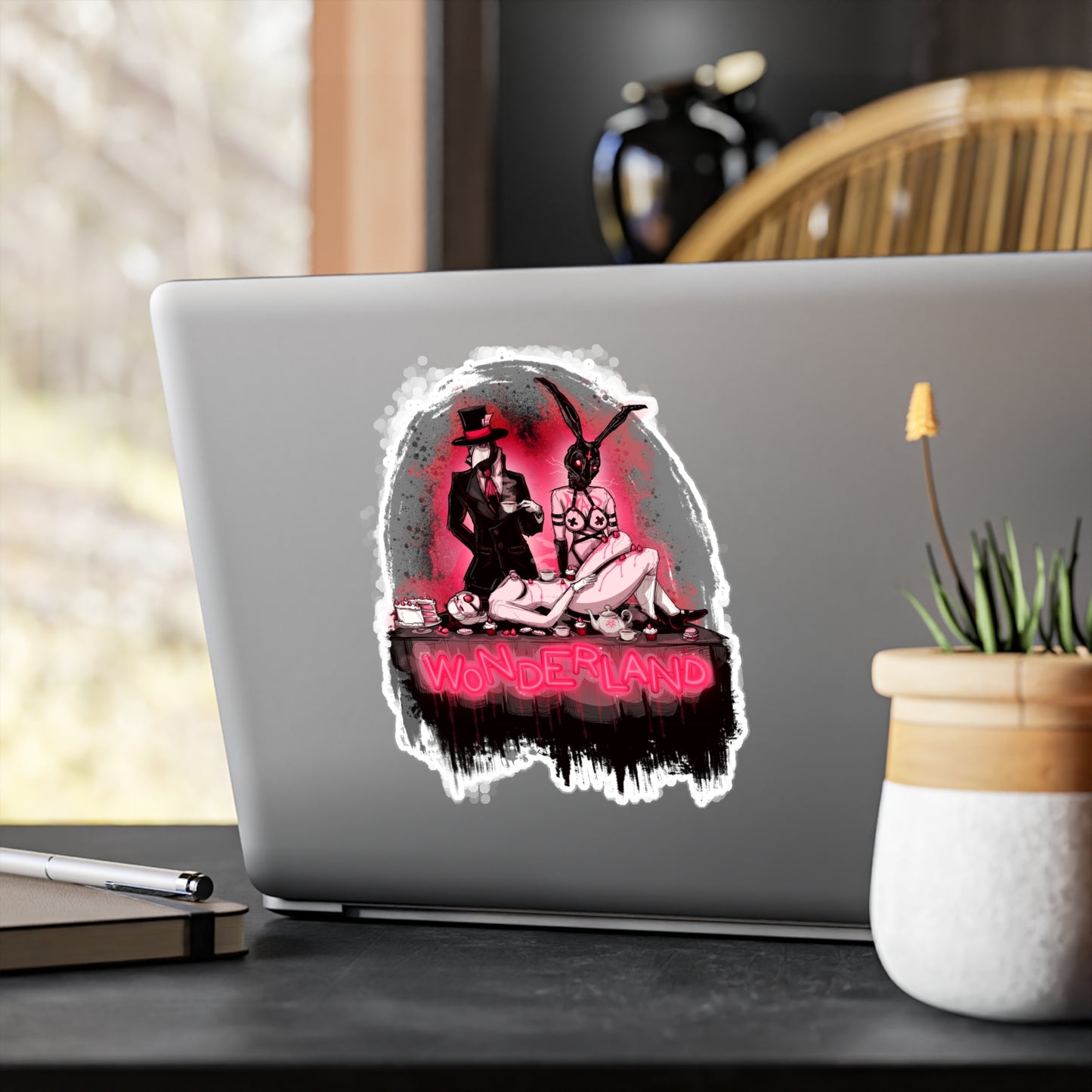 Tea Party Kiss-Cut Vinyl Decal