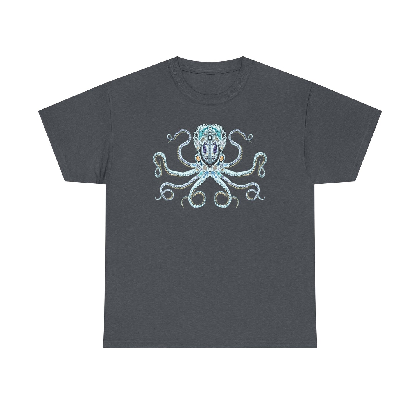 Octopus Sugar Skull Unisex Heavy Cotton Tee