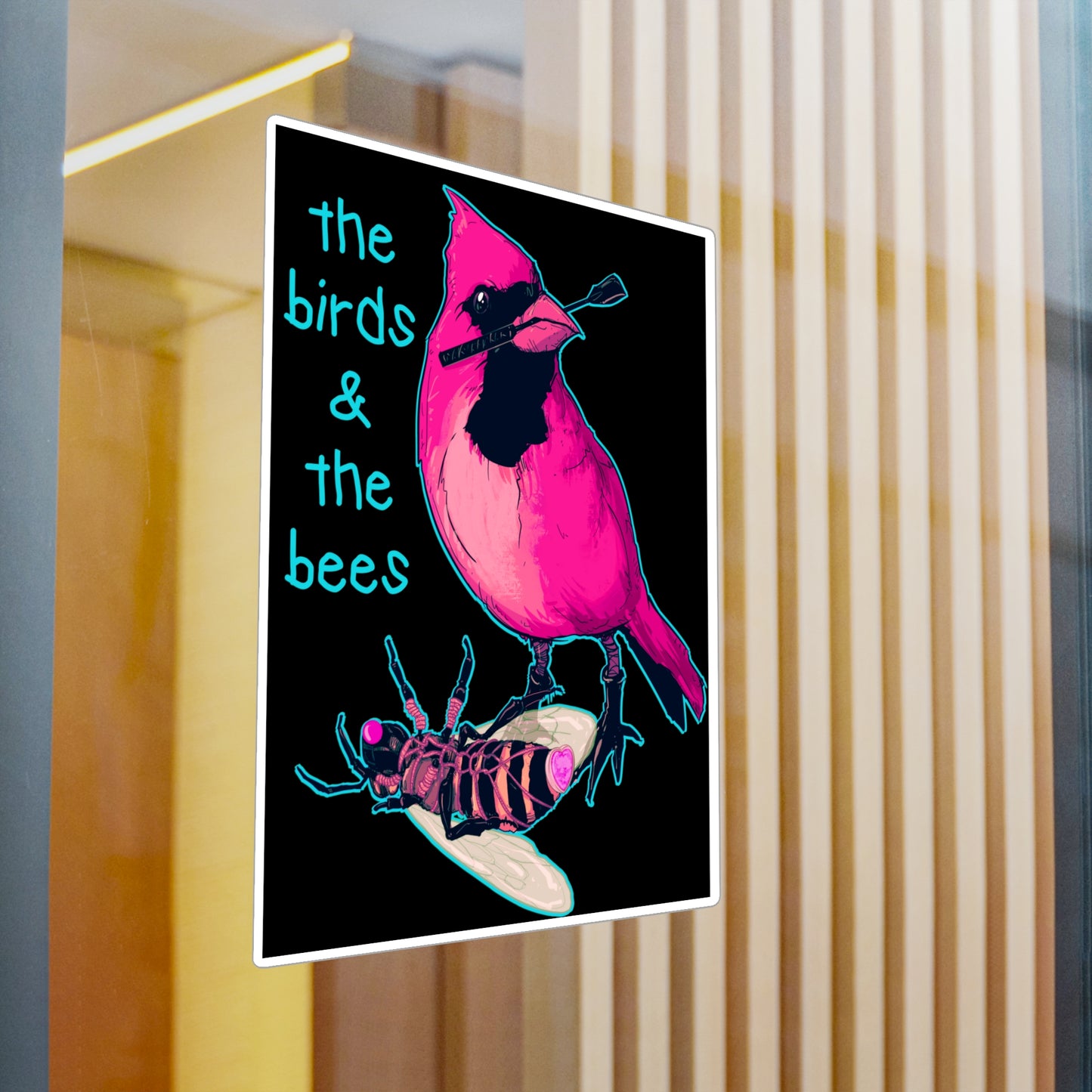 The Birds & The Bees Kiss-Cut Vinyl Decal