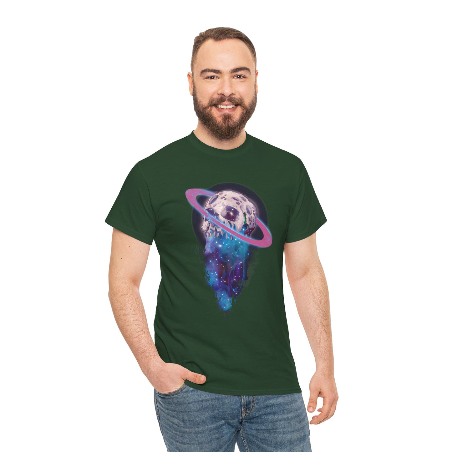 Elemental Skull Space Unisex Heavy Cotton Tee