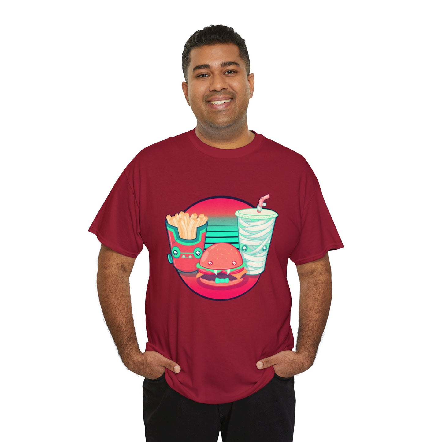 Spooky Fast Food Unisex Heavy Cotton Tee