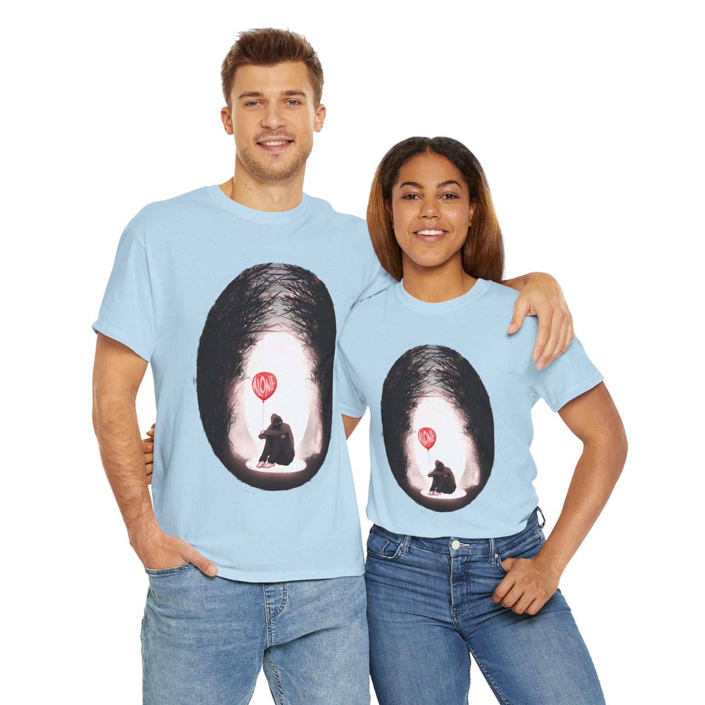 Forever Alone Unisex Heavy Cotton Tee
