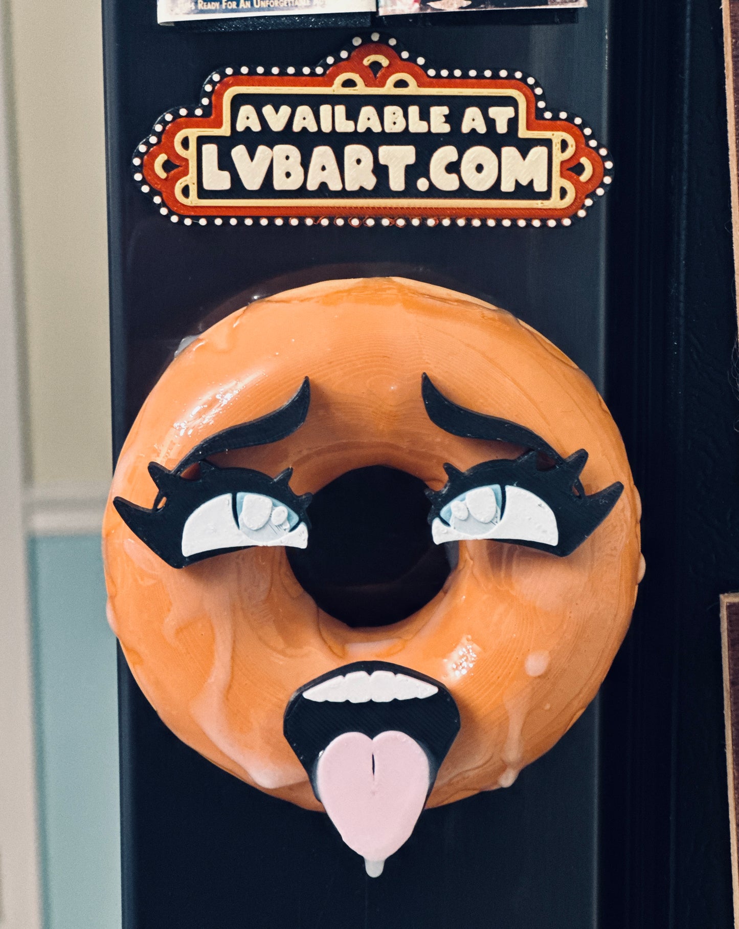 Glazed Donut 3D Print Resin Fridge Magnet
